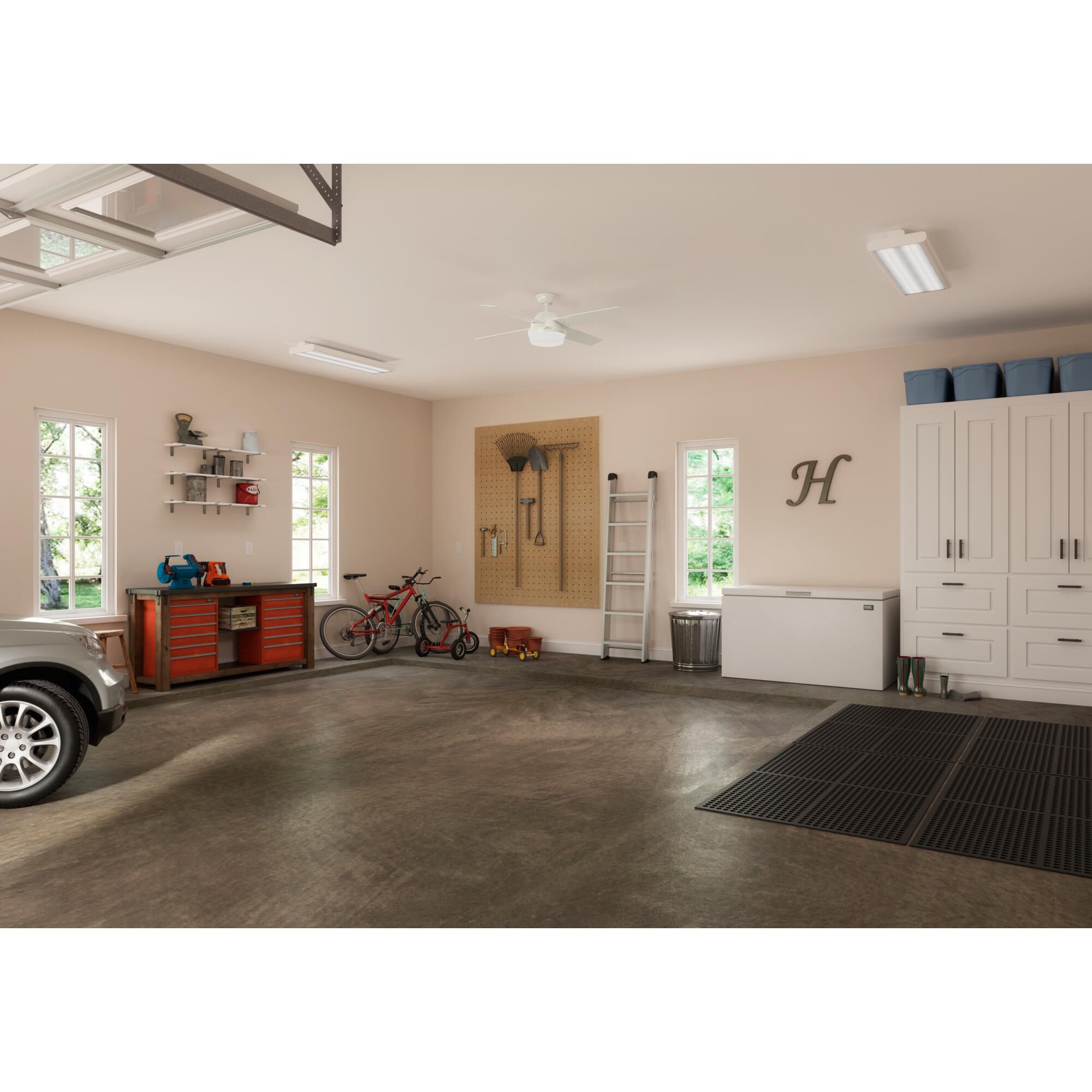 Dempsey 52 Inch Ceiling Fan with Light Kit by Hunter Fan