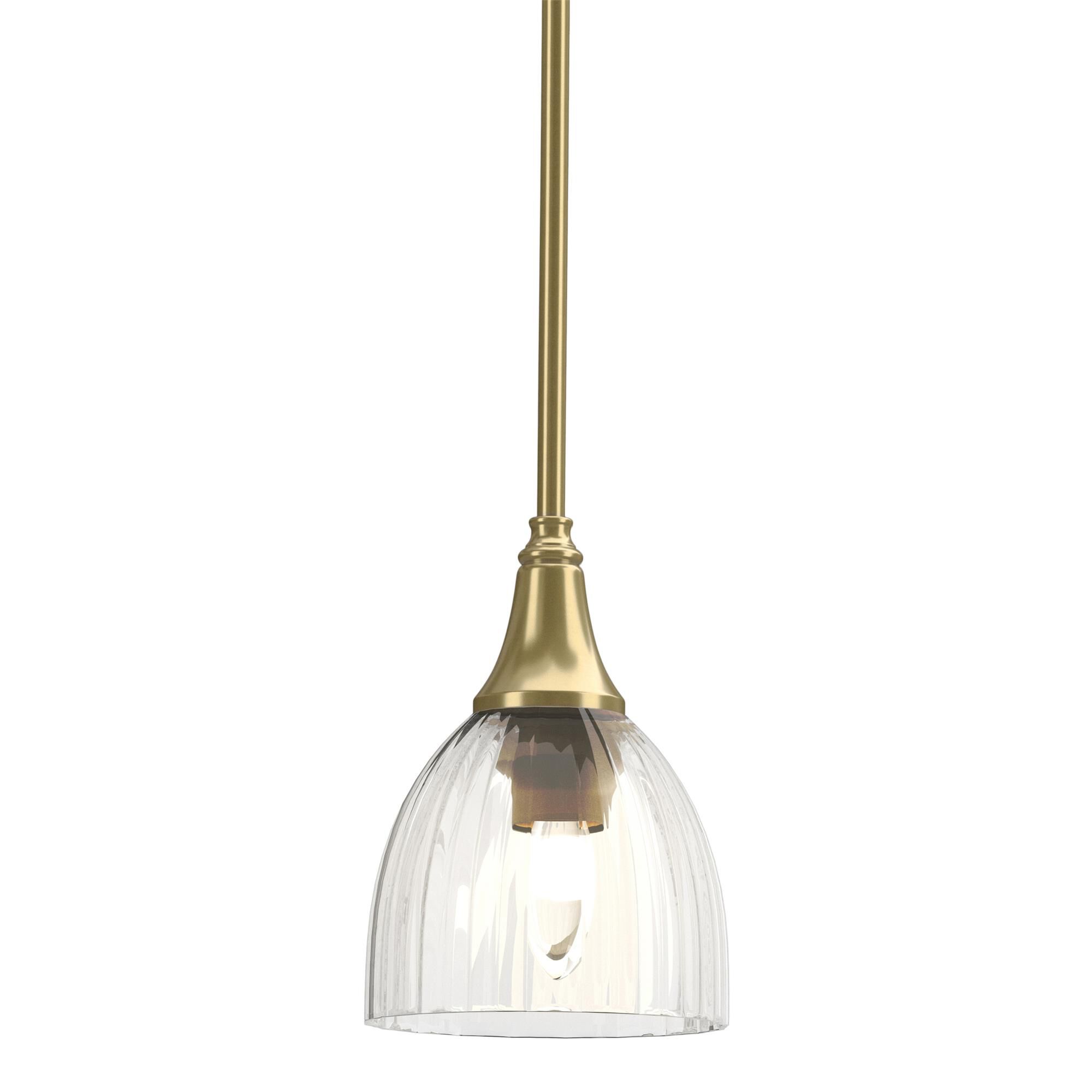 Shown in Modern Brass finish and Water glass