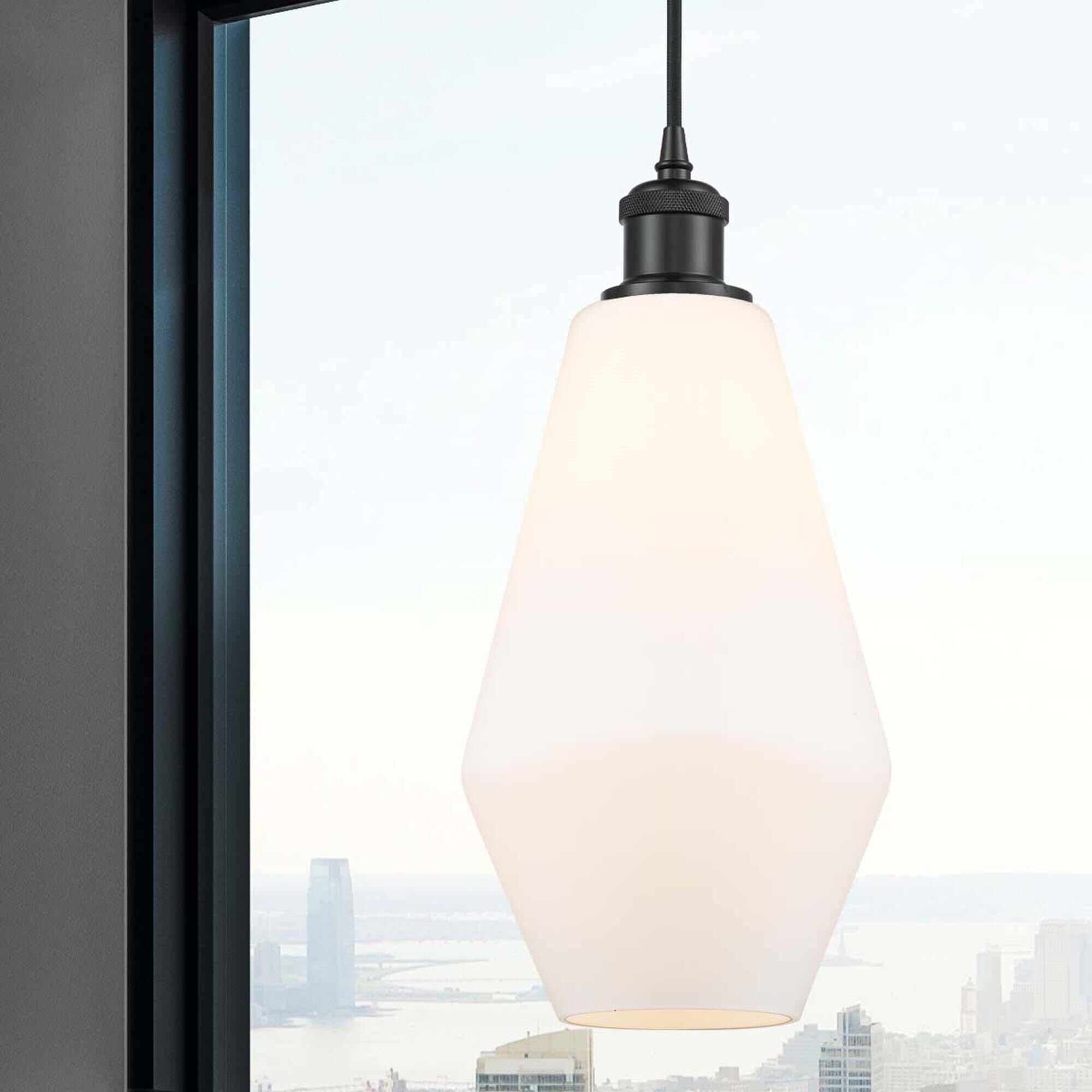 Shown in Matte Black finish and Matte White glass