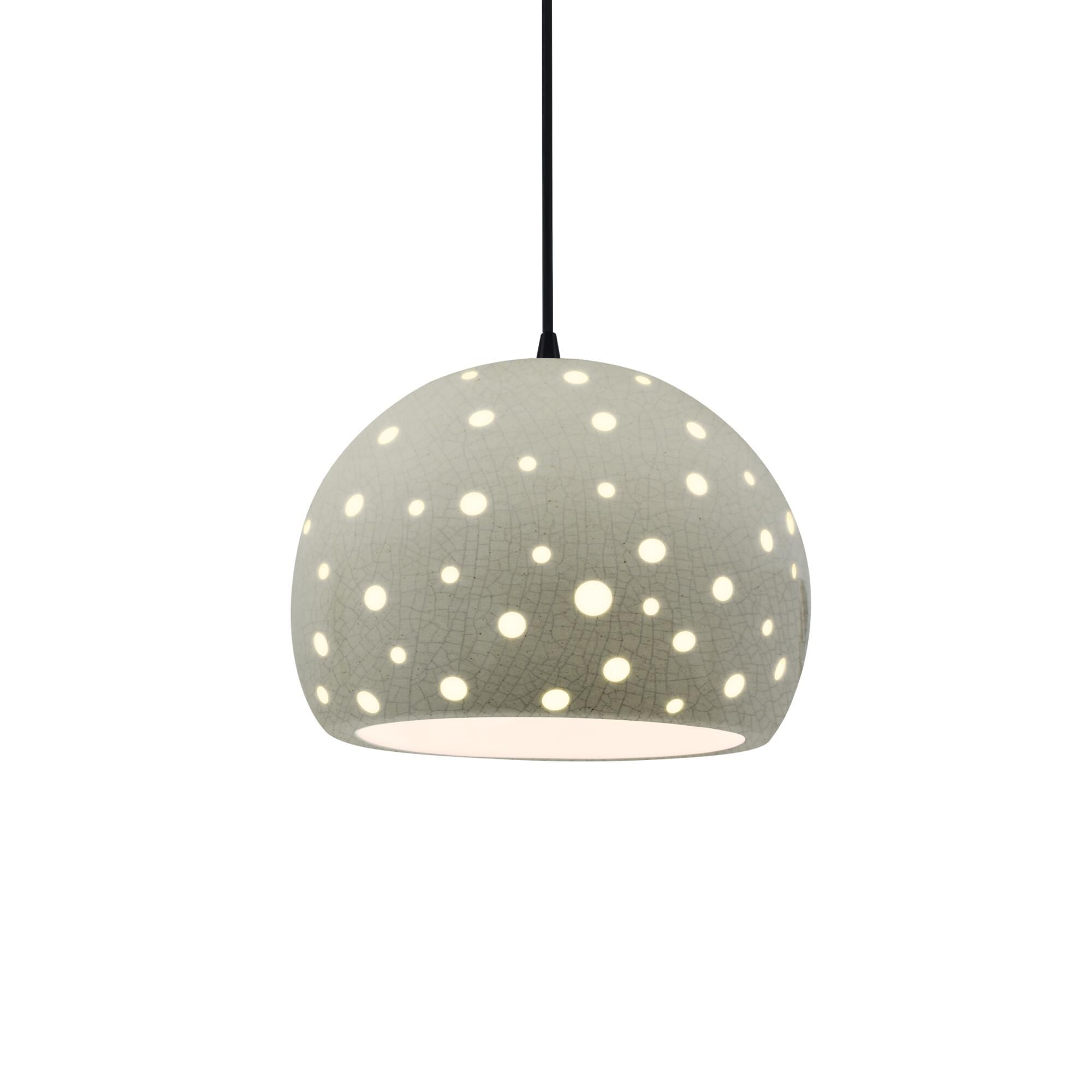 Shown in Matte Black finish and Celadon Green Crackle shade