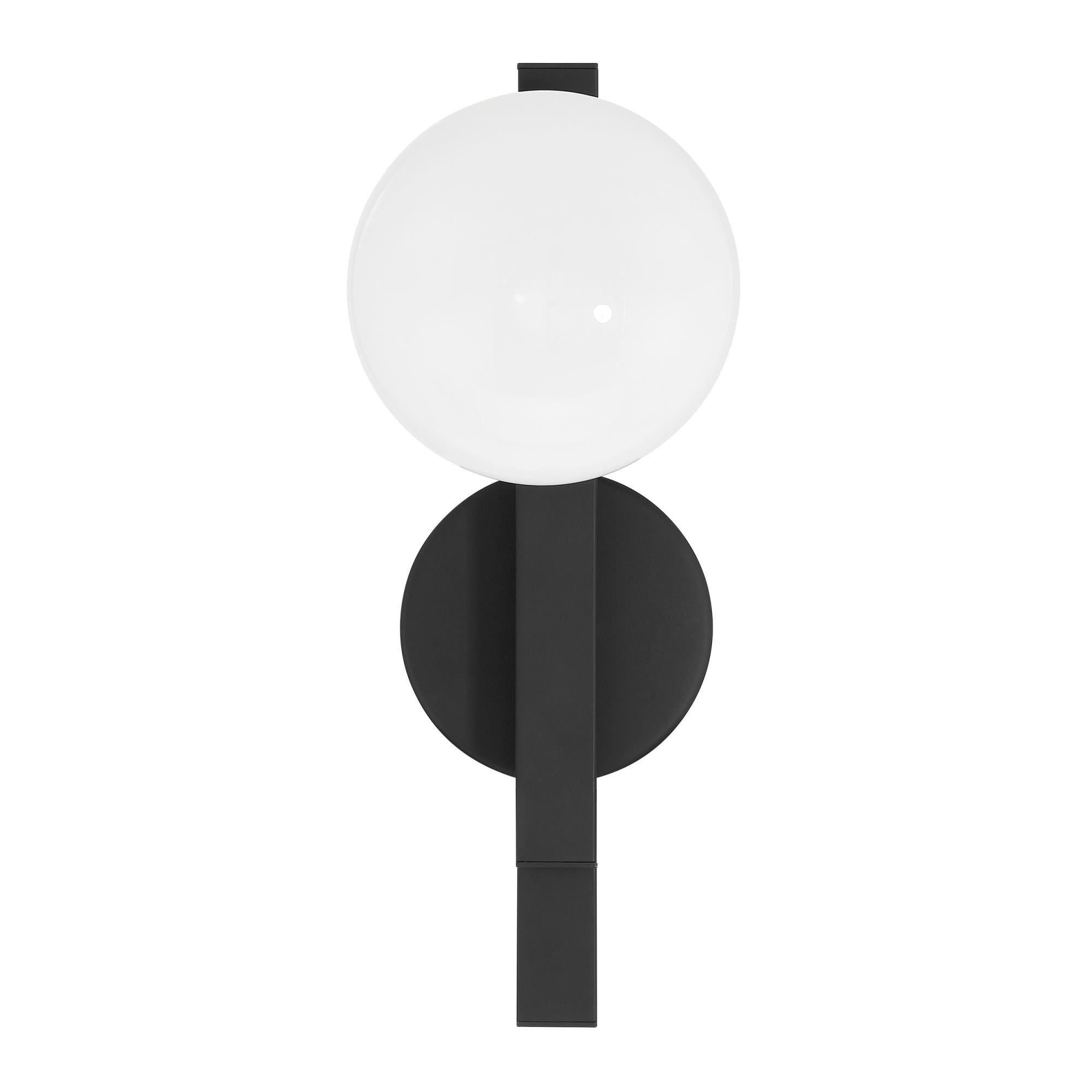 Shown in Matte Black finish and Opal glass