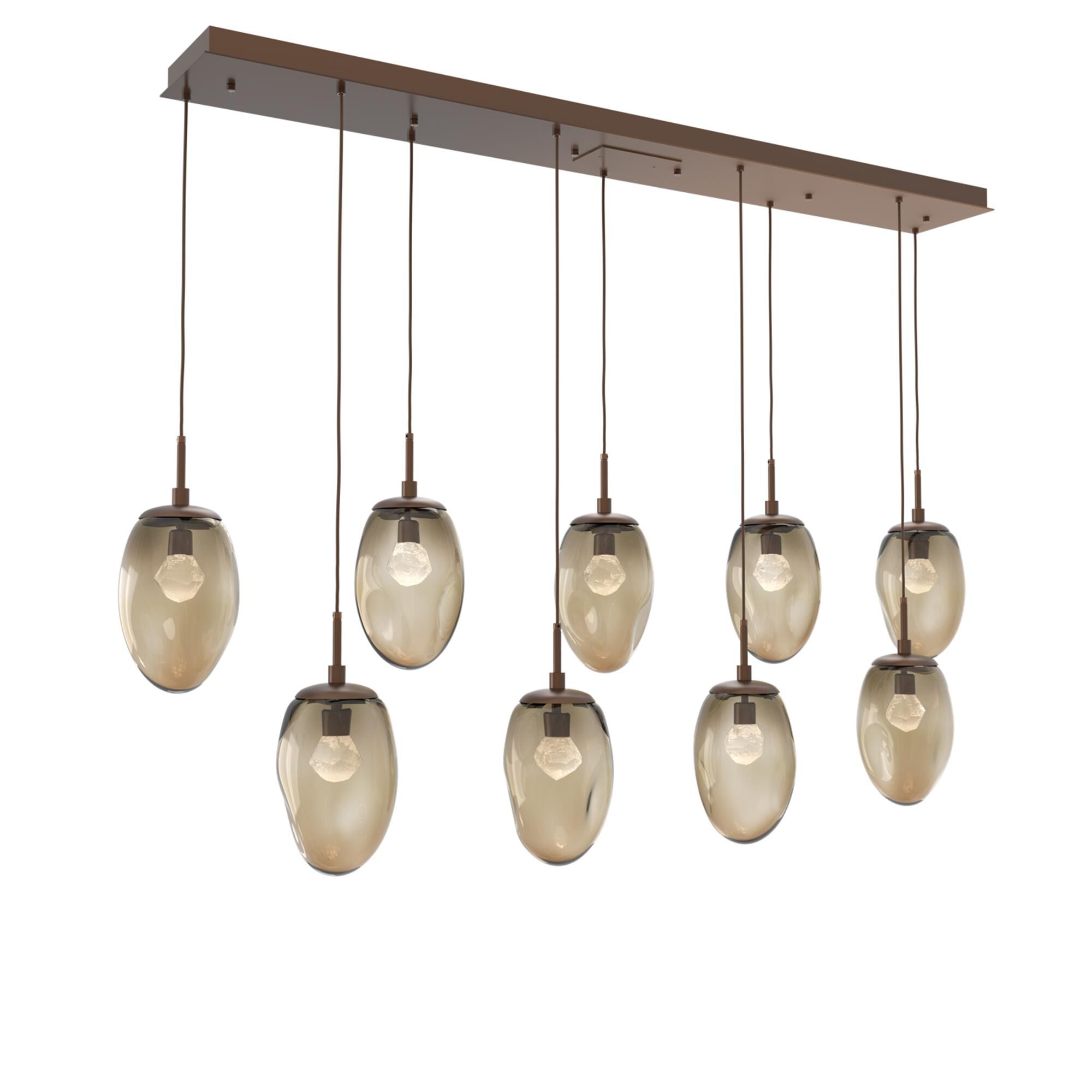 Levi Wilson Nebula 70 Inch 9 Light LED Linear Suspension Light by Hammerton Studio