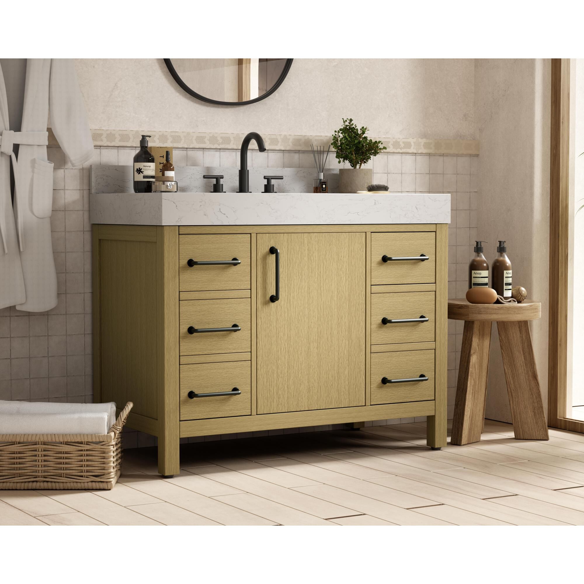 Nathan 42 Inch Bath Vanity by Elegant Dcor