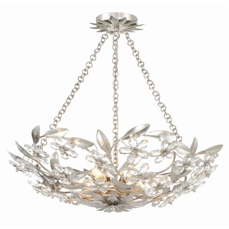 Marselle 24 Inch 6 Light Semi Flush Mount by Crystorama