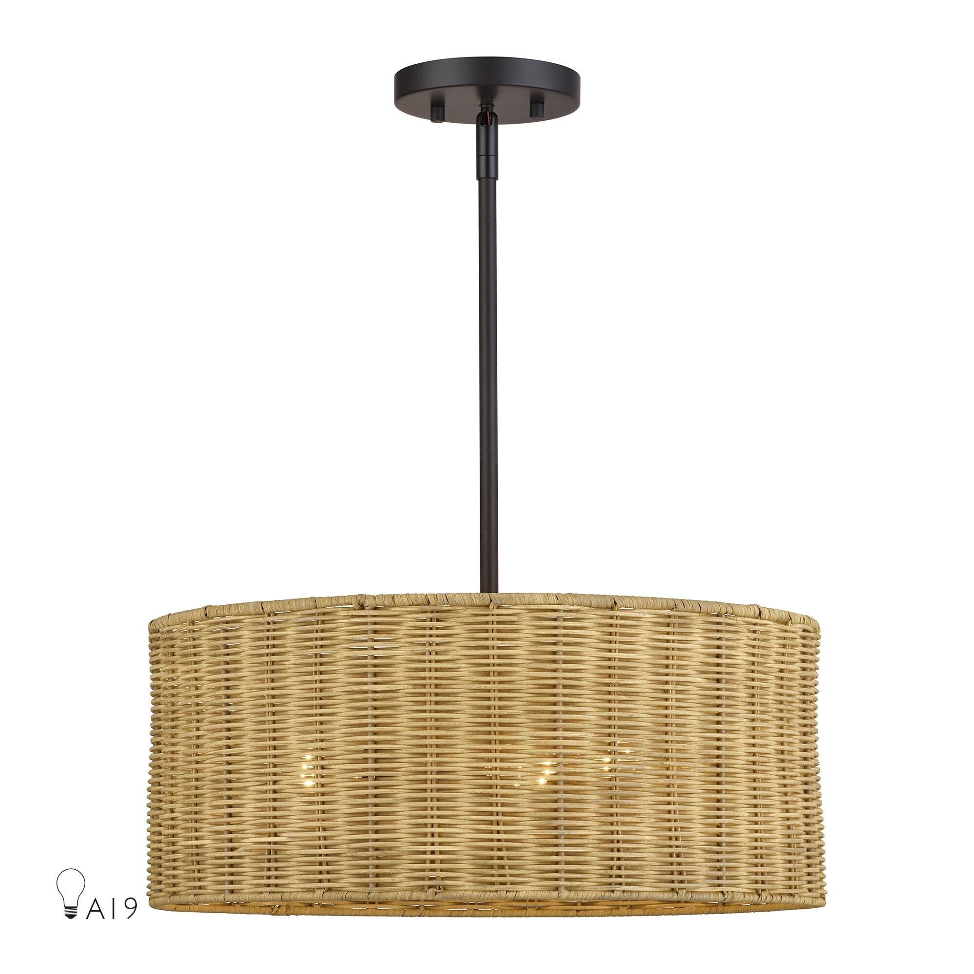 Weavington 18 Inch Large Pendant by Livex Lighting