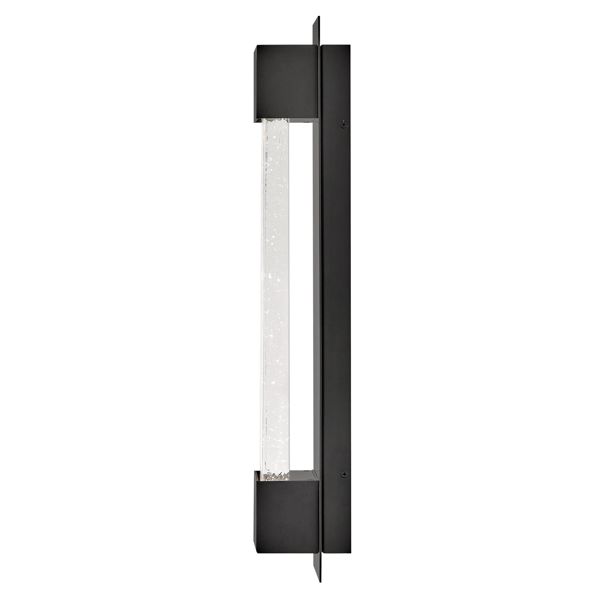 Shown in Black finish and Clear glass
