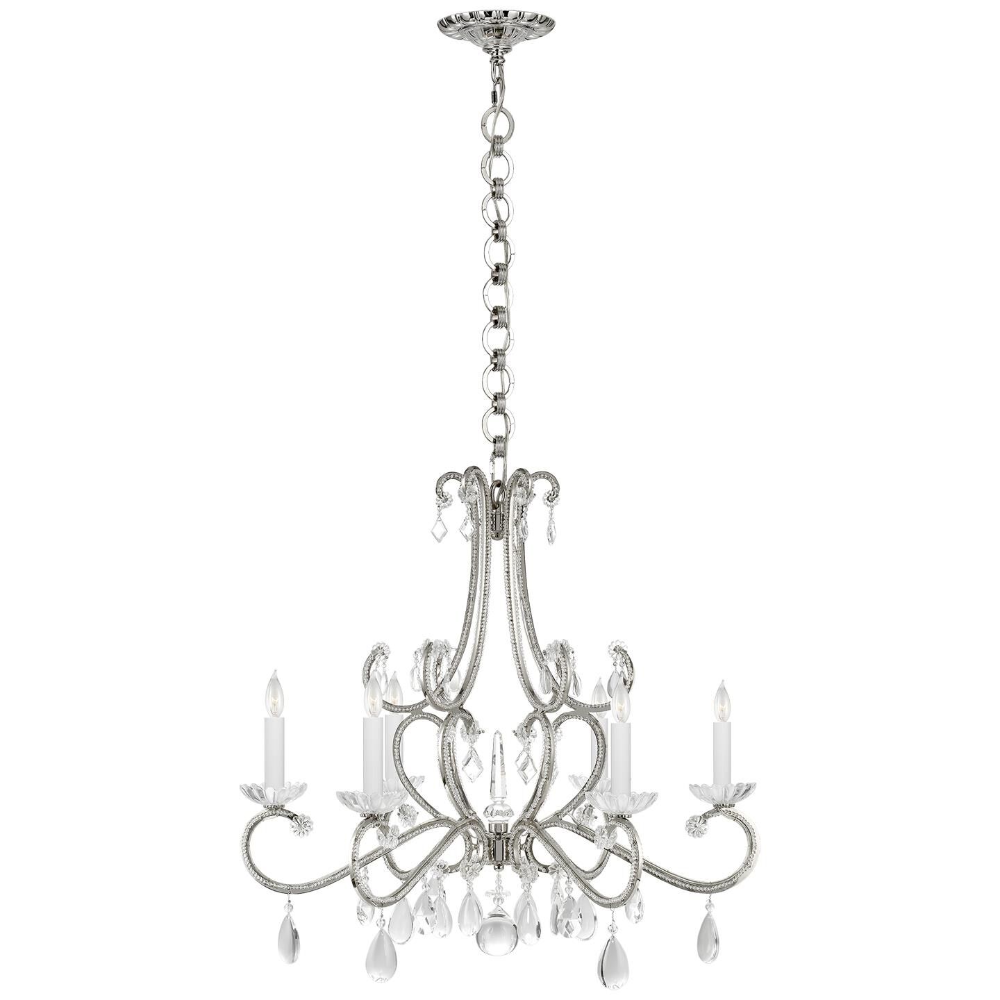 AERIN Montmartre 30 Inch 6 Light Chandelier by Visual Comfort Signature Collection