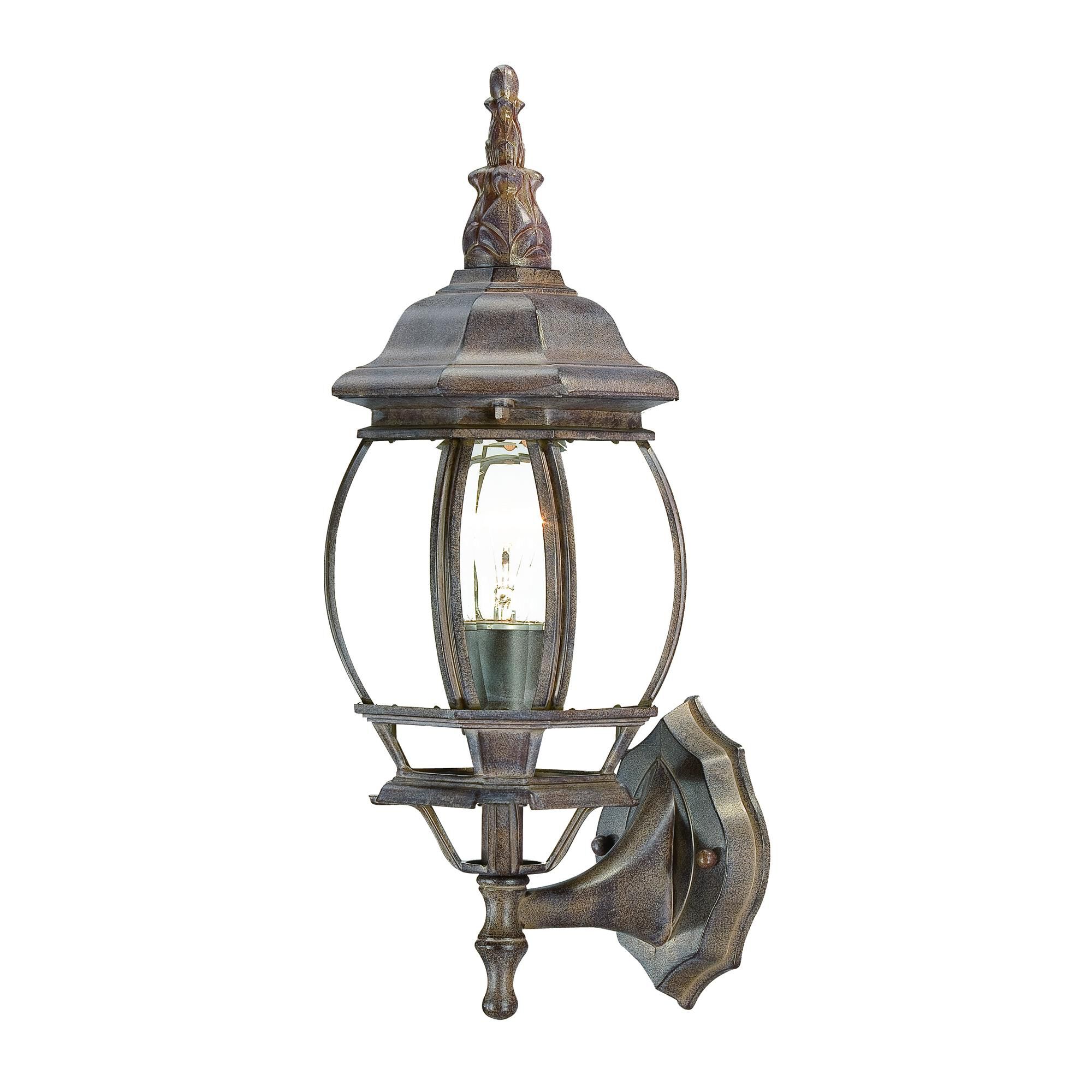 Shown in Burled Walnut finish and Clear glass and Clear Glass Panes shade