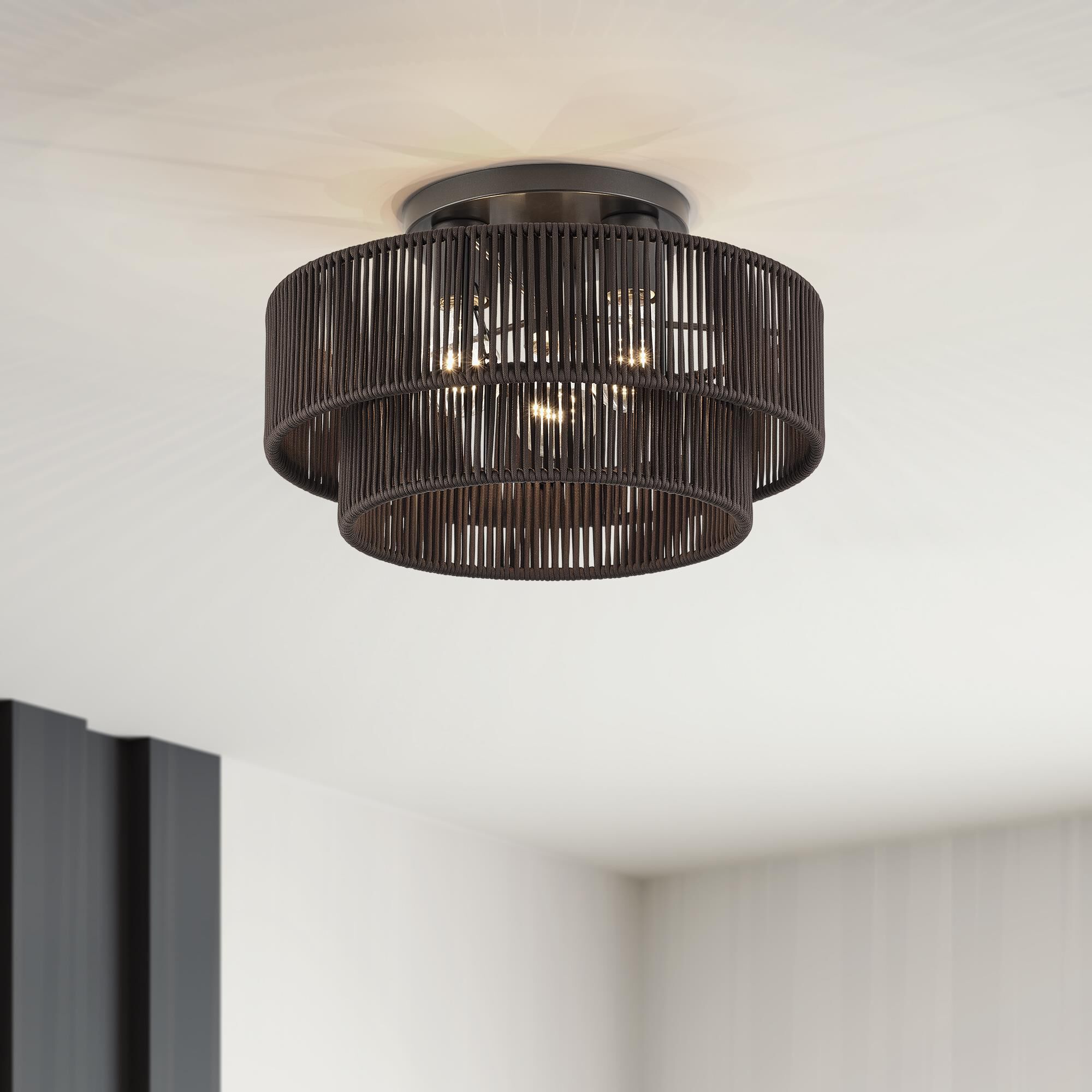 Acordia 15 Inch Semi Flush Mount by Livex Lighting
