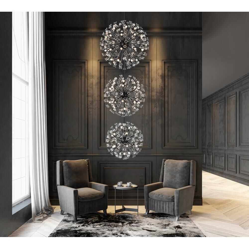 Shown in Black finish and Royal Cut crystal