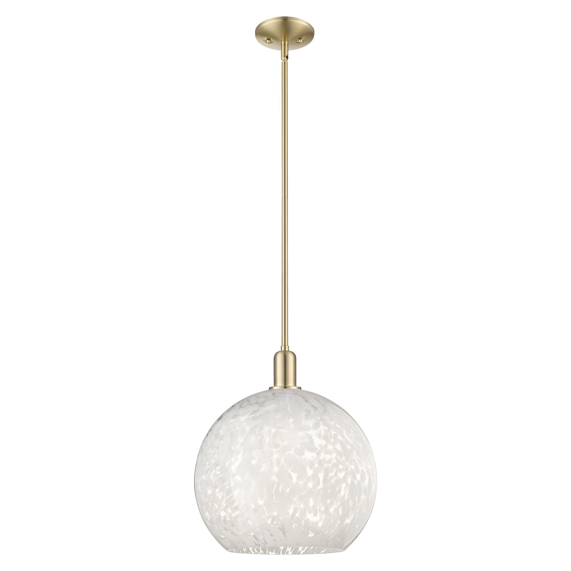 Bruno Marashlian White Mouchette Large Pendant by Innovations Lighting