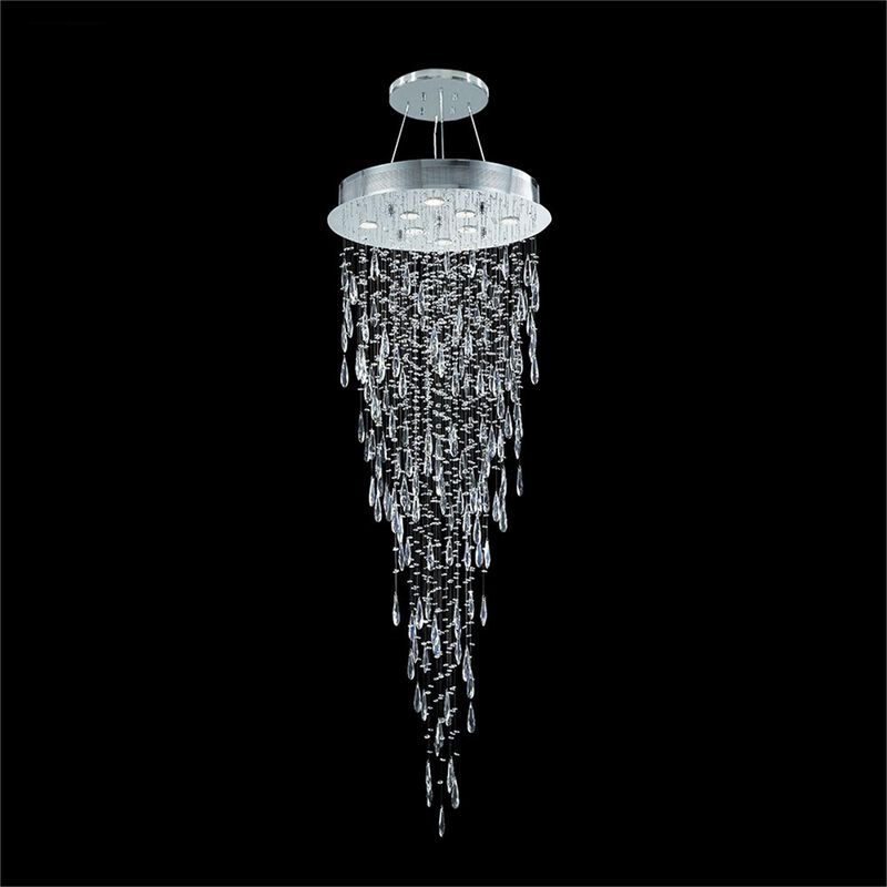 Crystal Rain Multi Light Pendant by James R. Moder