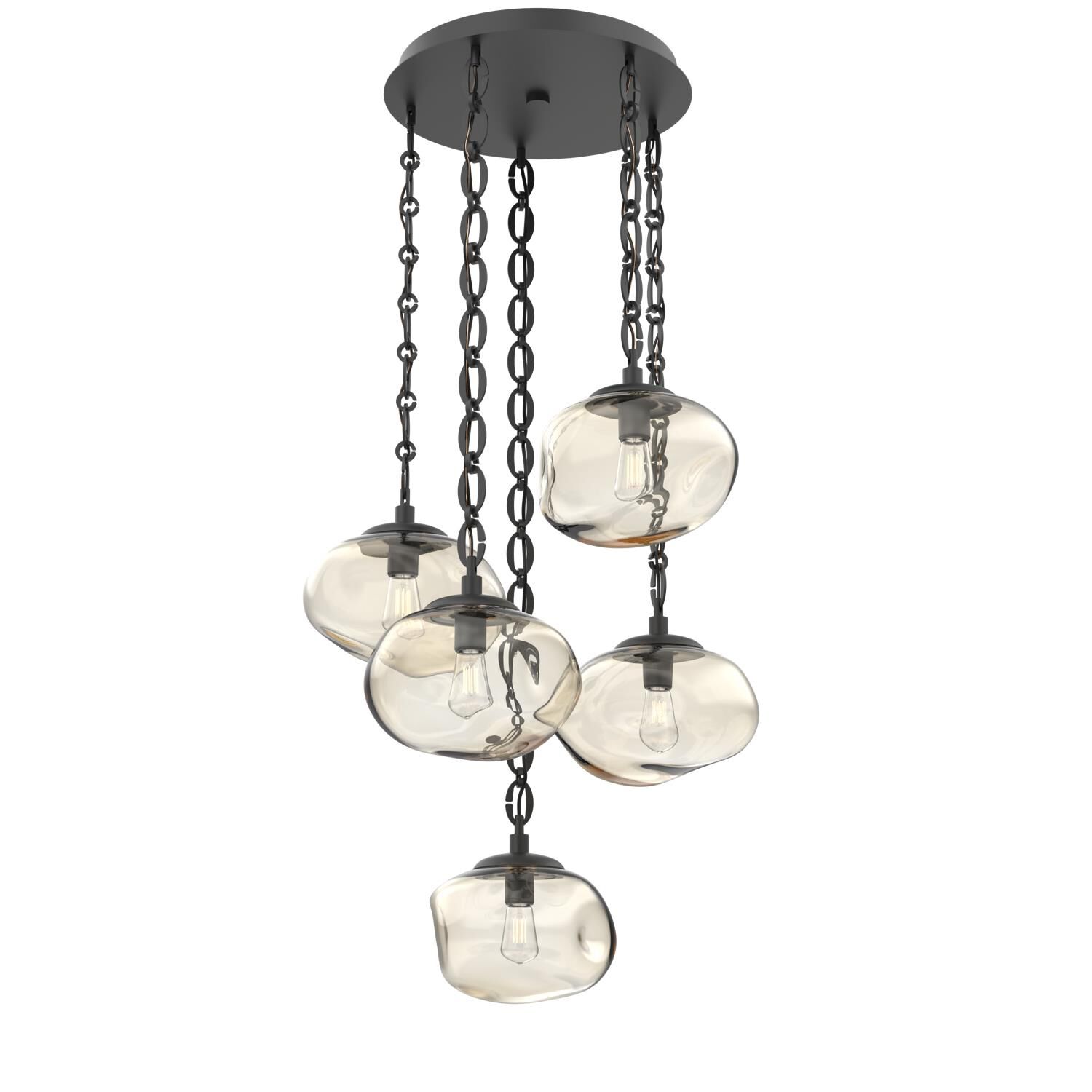 Levi Wilson Nova Bulb 24 Inch Multi Light Pendant by Hammerton Studio