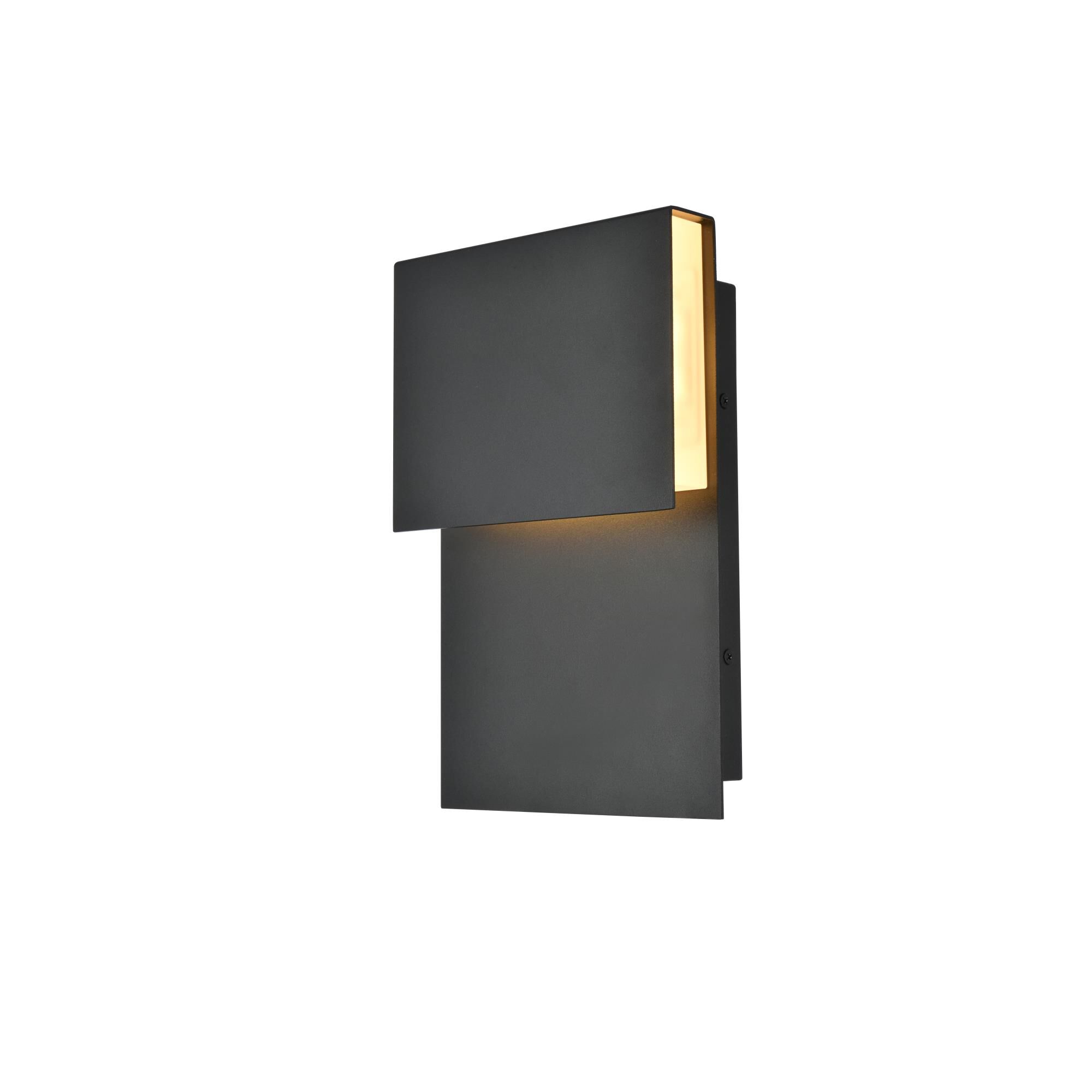 Elegant Lighting Raine 11 Inch Tall LED Outdoor Wall Light