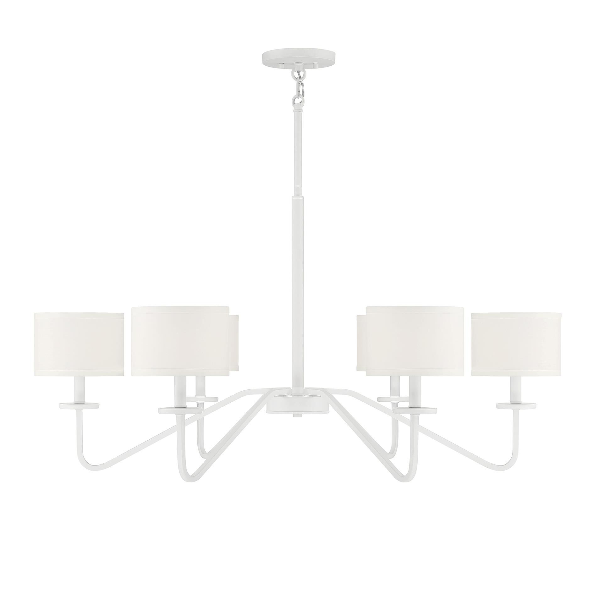 42 Inch 6 Light LED Chandelier by Meridian Lighting
