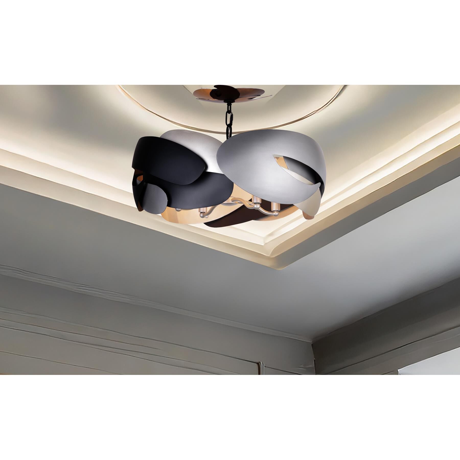 Metalo Misto Semi Flush Mount by Kovacs