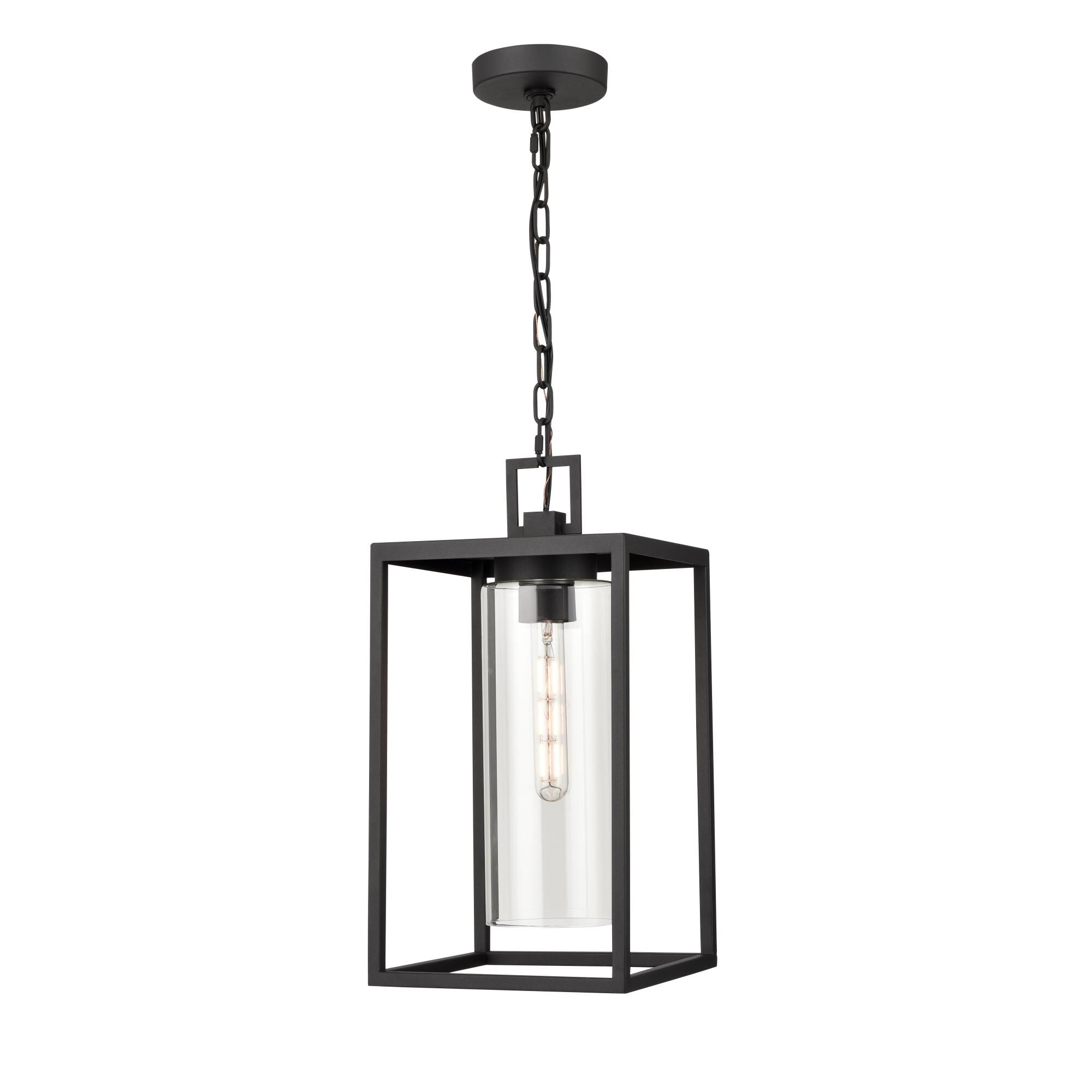 Shown in Textured Black finish and Clear glass