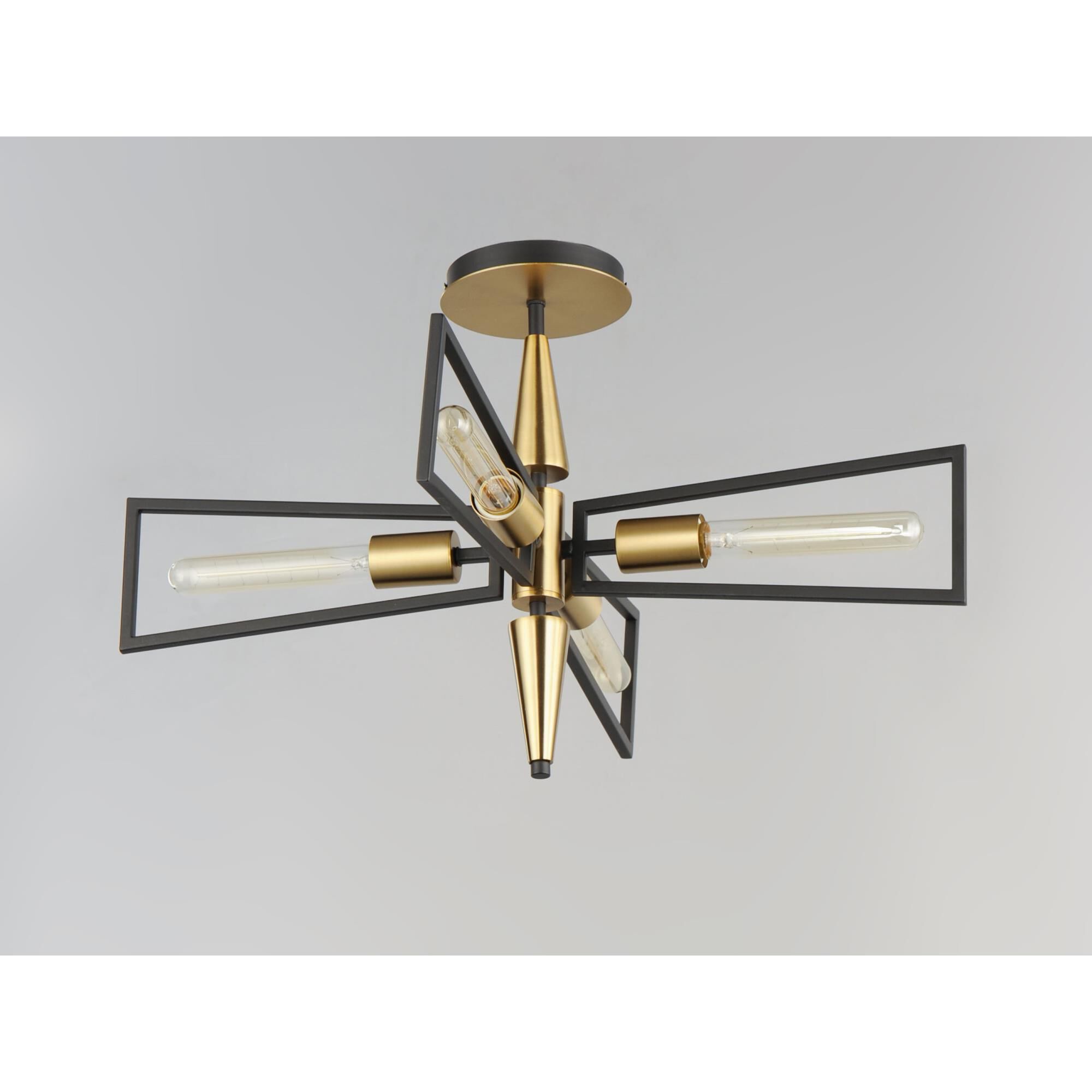 Shown in Black / Satin Brass finish