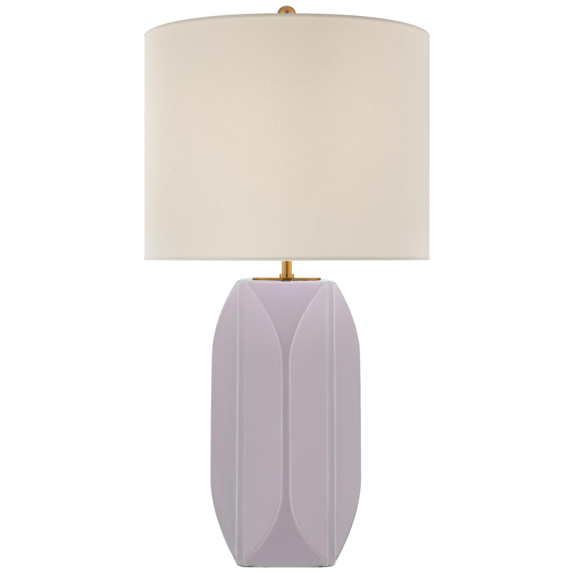 Shown in Lilac finish and Linen shade