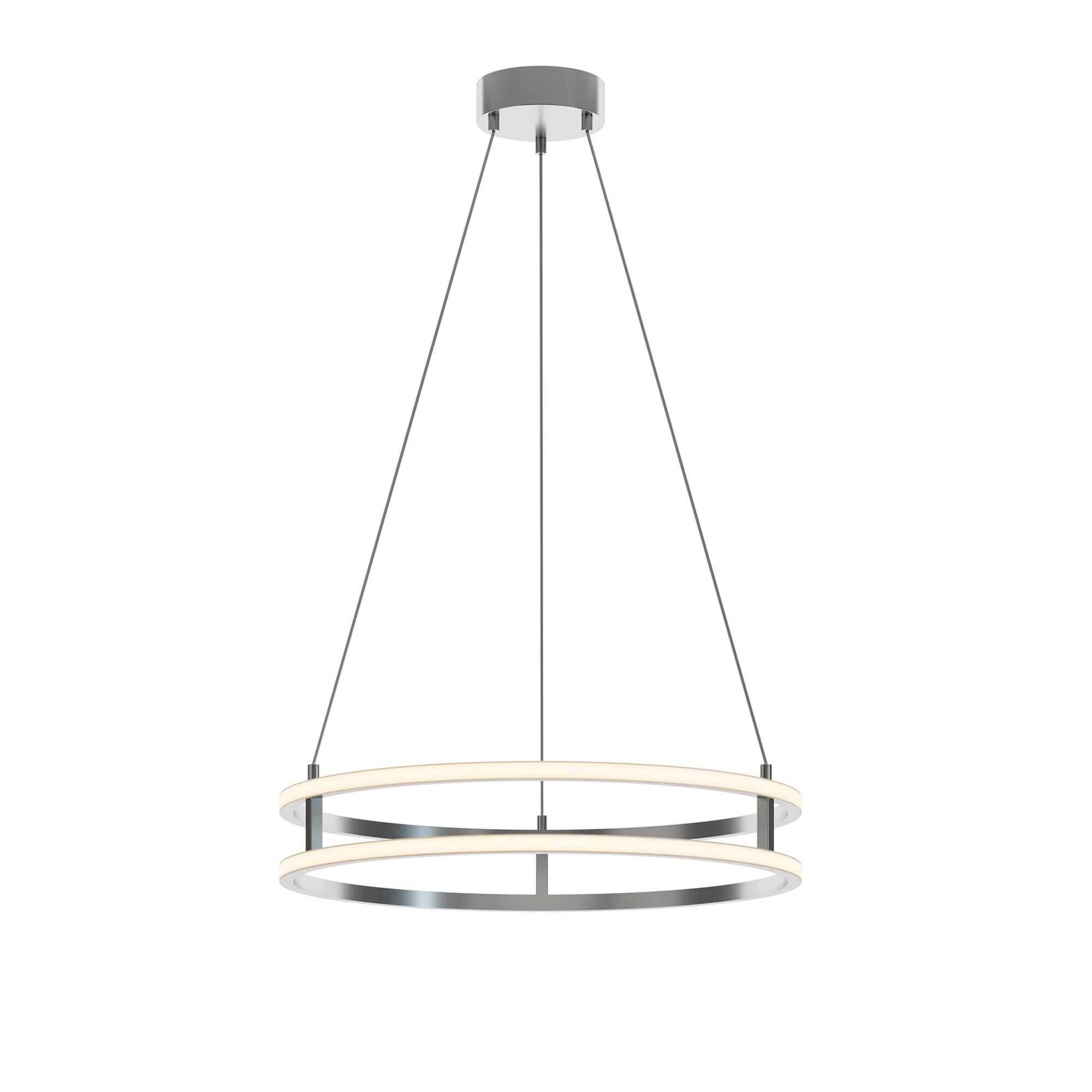 Shown in Painted Nickel finish and White Acrylic shade