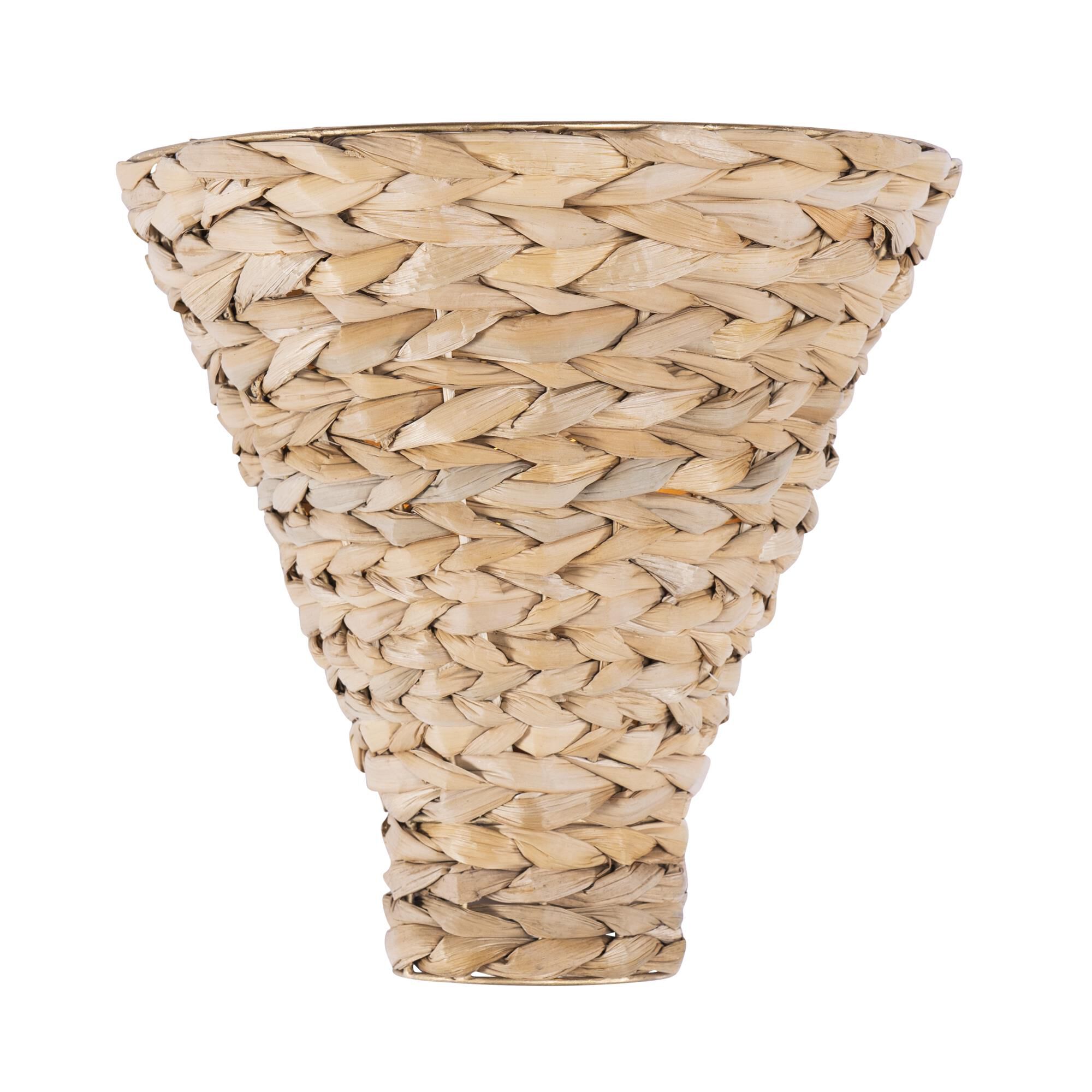 Shown in French Gold/Natural Seagrass finish and Natural Seagrass shade