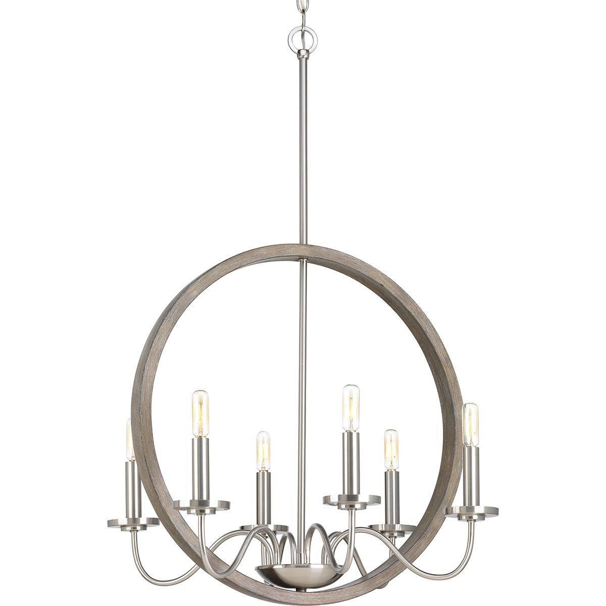 Fontayne 22 Inch 6 Light Mini Chandelier by Progress Lighting
