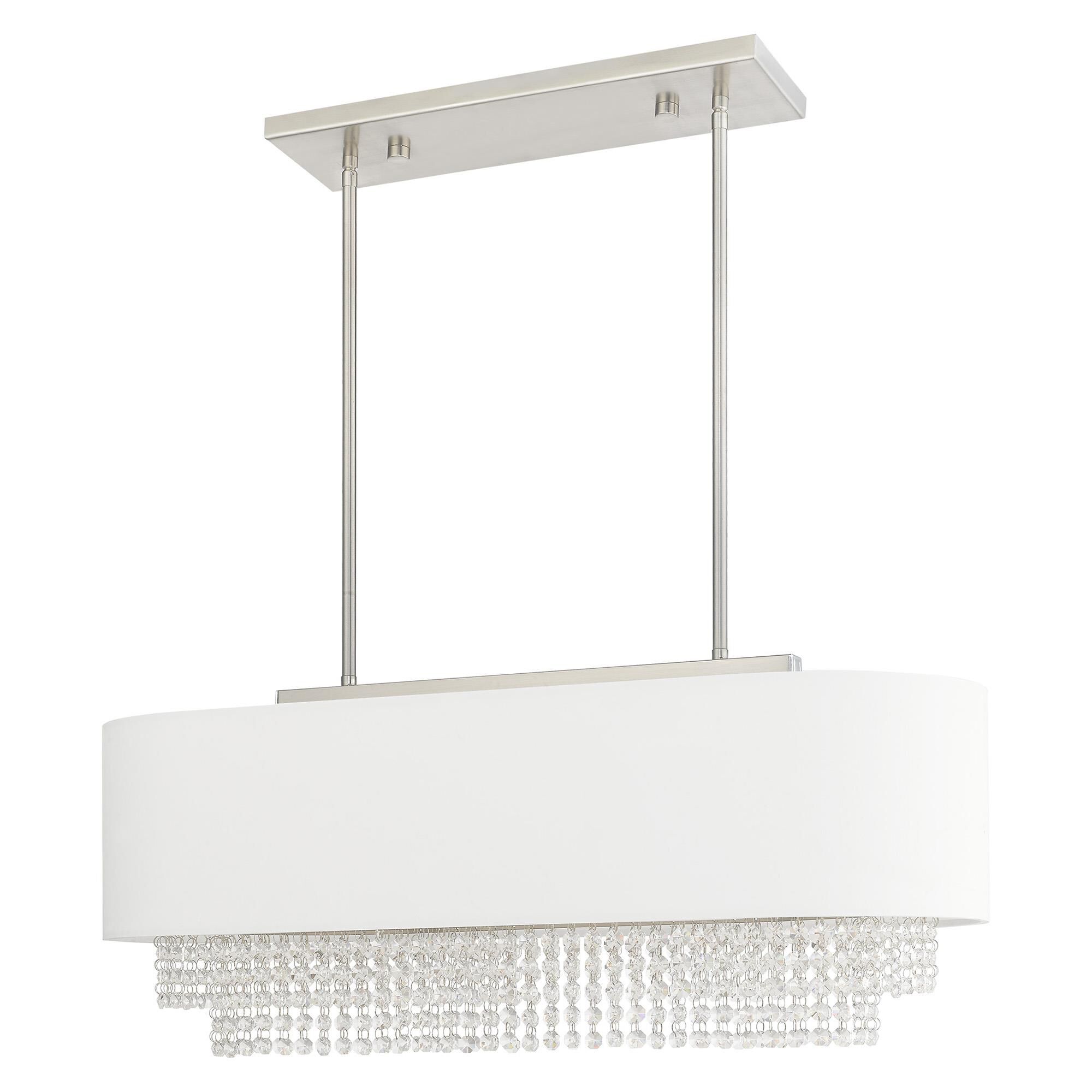 Carlisle 31 Inch 3 Light Linear Suspension Light by Livex Lighting