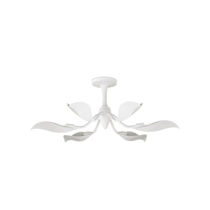 Snowflower 36 Inch 6 Light Semi Flush Mount by Currey & Company