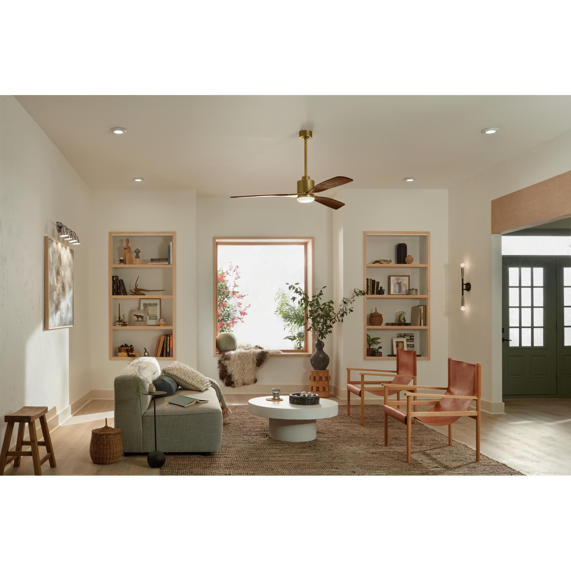 Ridley II 60 Inch Ceiling Fan with Light Kit by Kichler Lighting