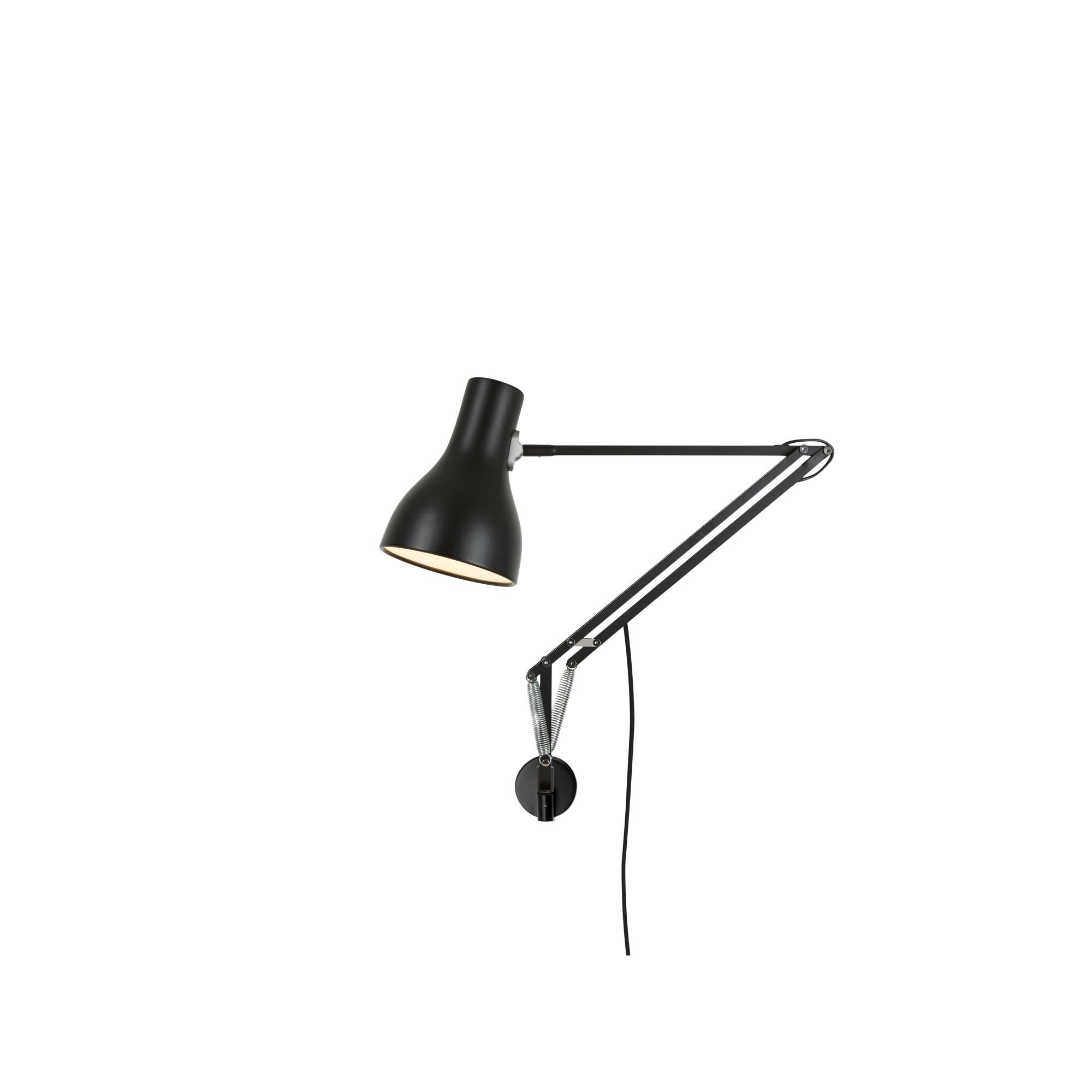 Shown in Jet Black finish and Aluminum shade