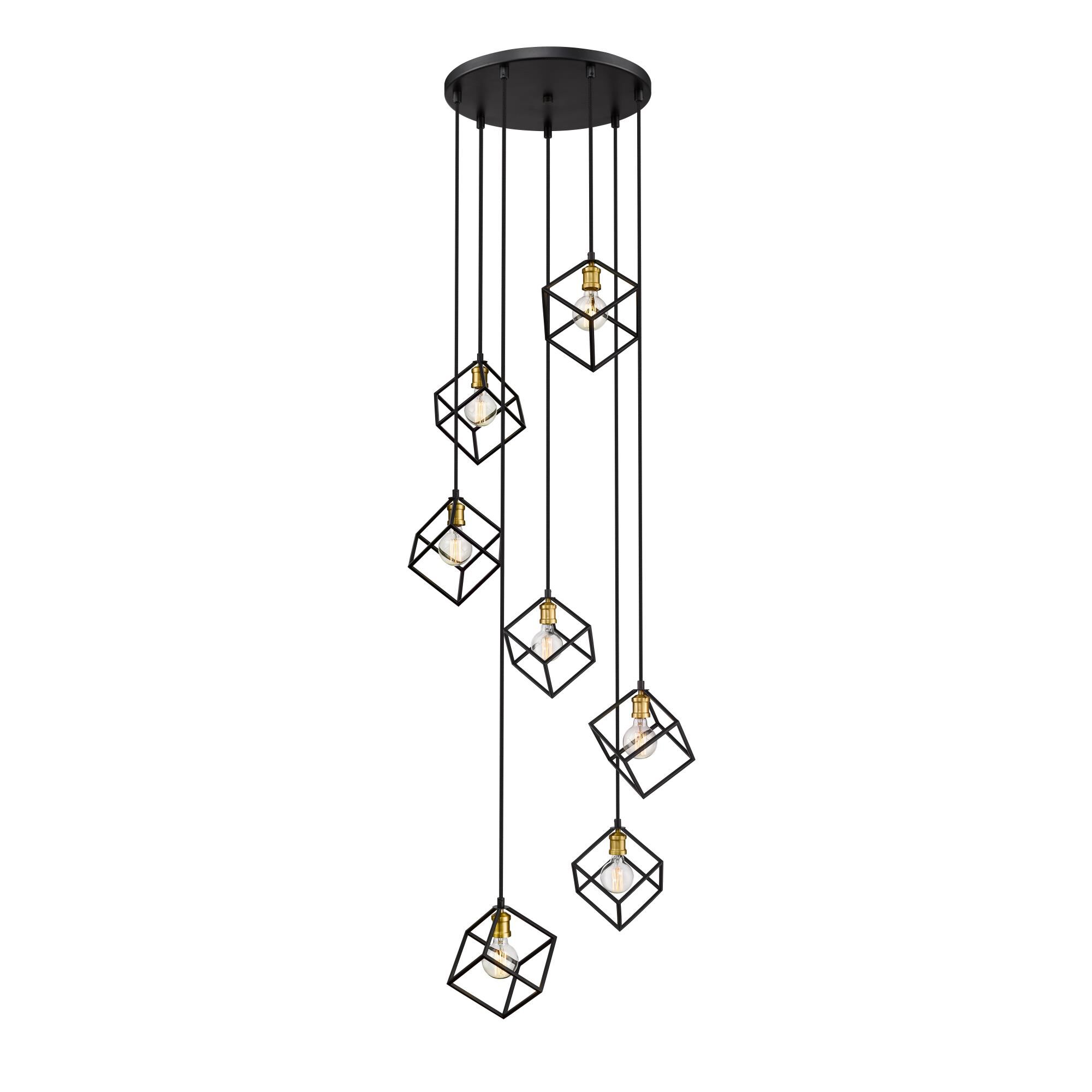 Vertical 23 Inch 7 Light Chandelier by Z-Lite