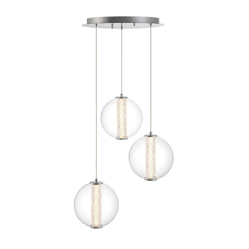 Atomo 20 Inch 3 Light Multi Light Pendant by Eurofase Lighting