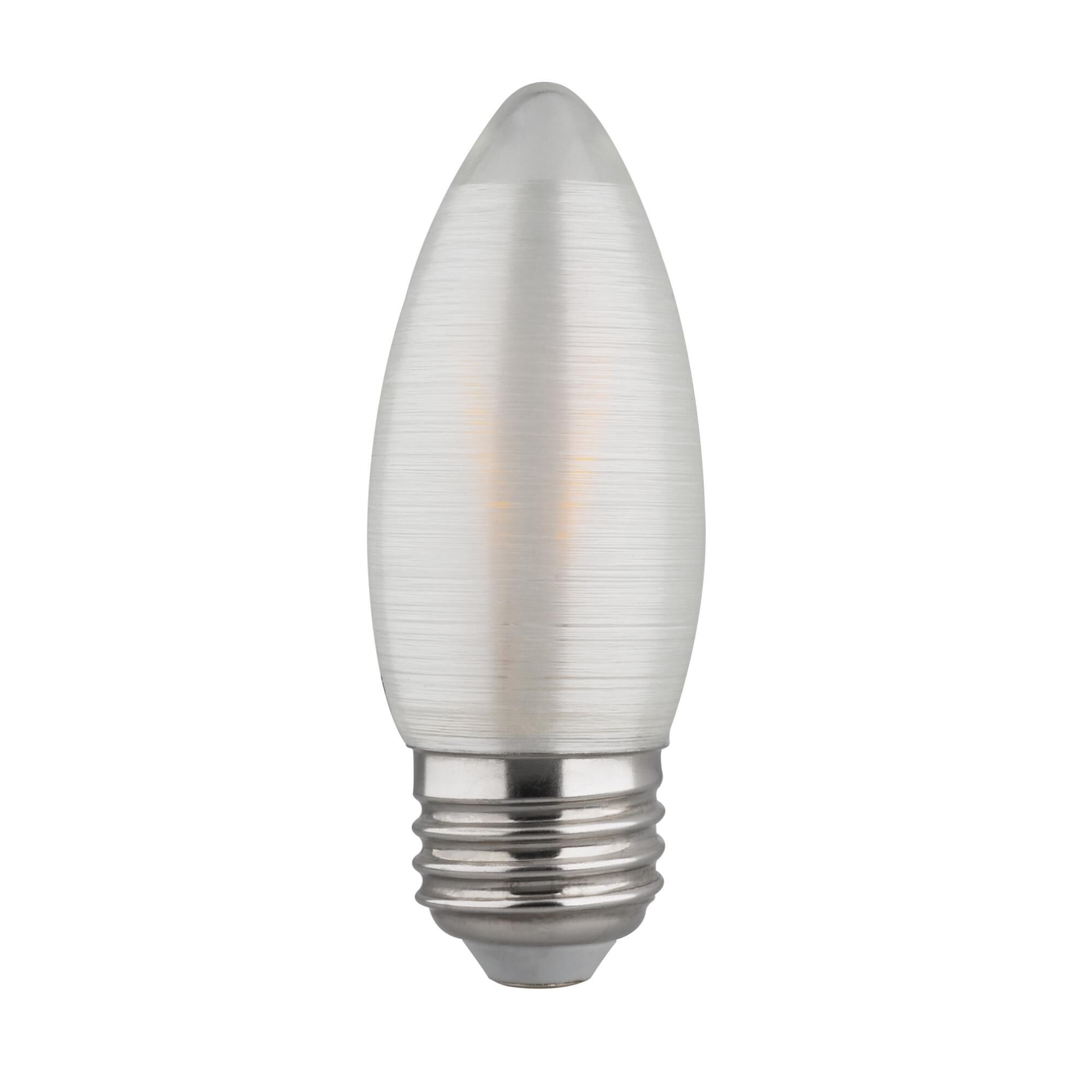 Dimmable 2 Watt 2700K C11 LED Light Bulb by Satco