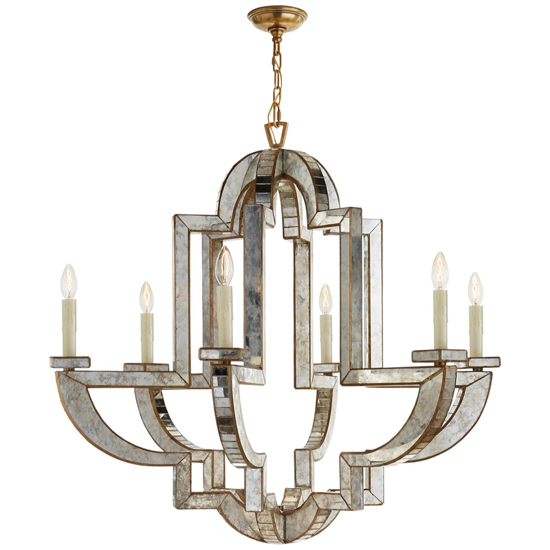 Niermann Weeks Lido 38 Inch 6 Light Chandelier by Visual Comfort Signature Collection
