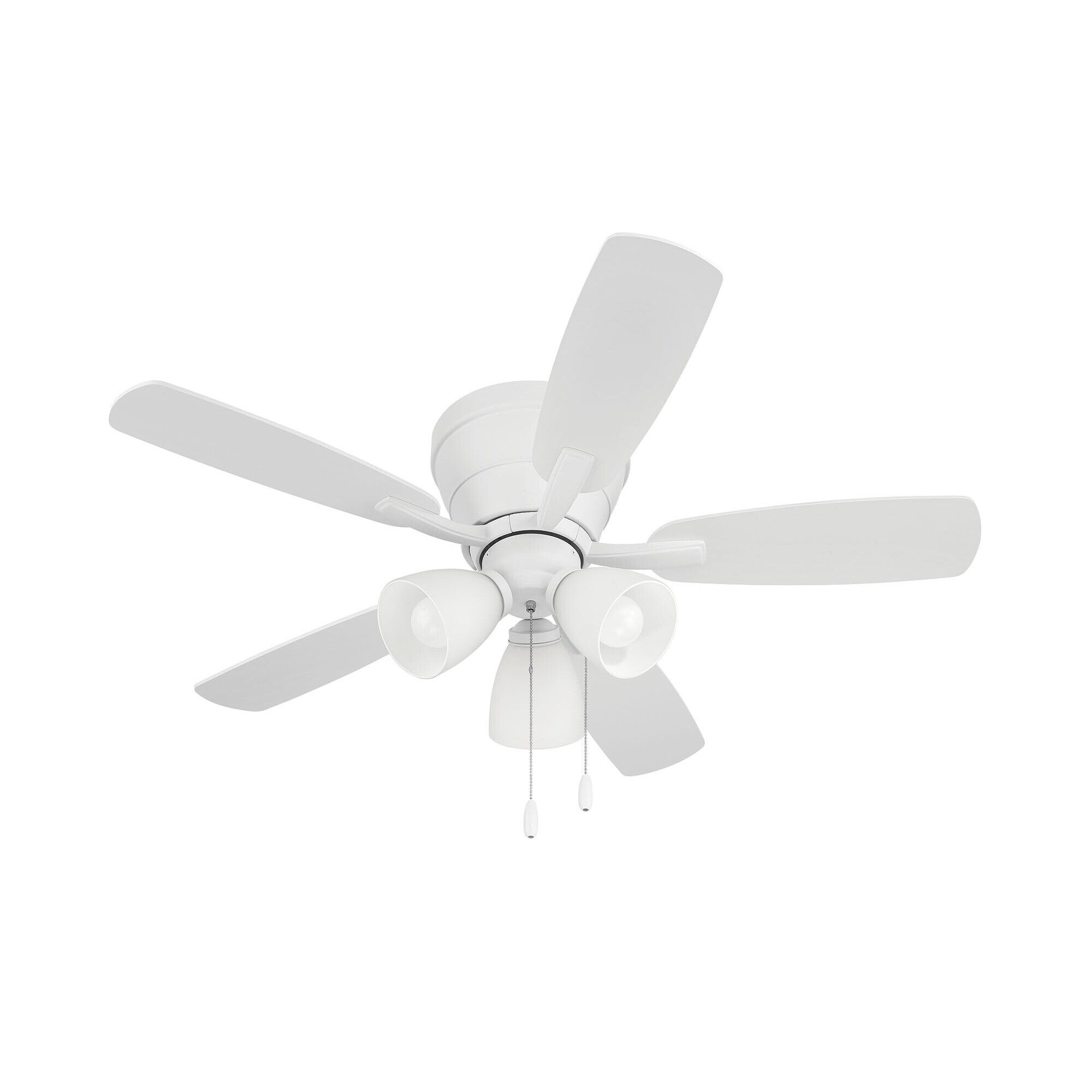 Wheeler 42 3-Light 42 Inch Flush Mount Fan with Light Kit,