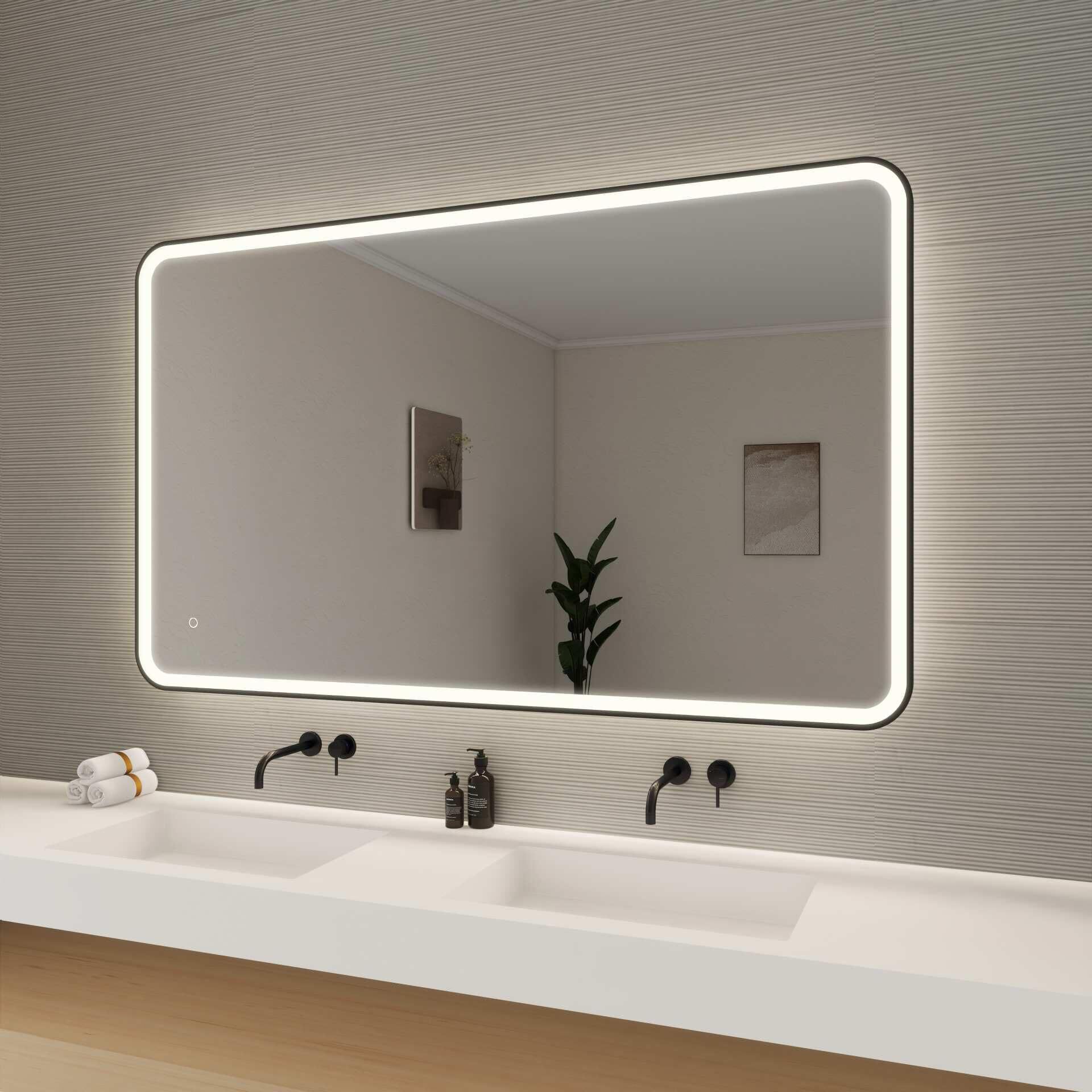 Harmoni 60 Inch Round LED Lighted Mirror by Elegant Decor