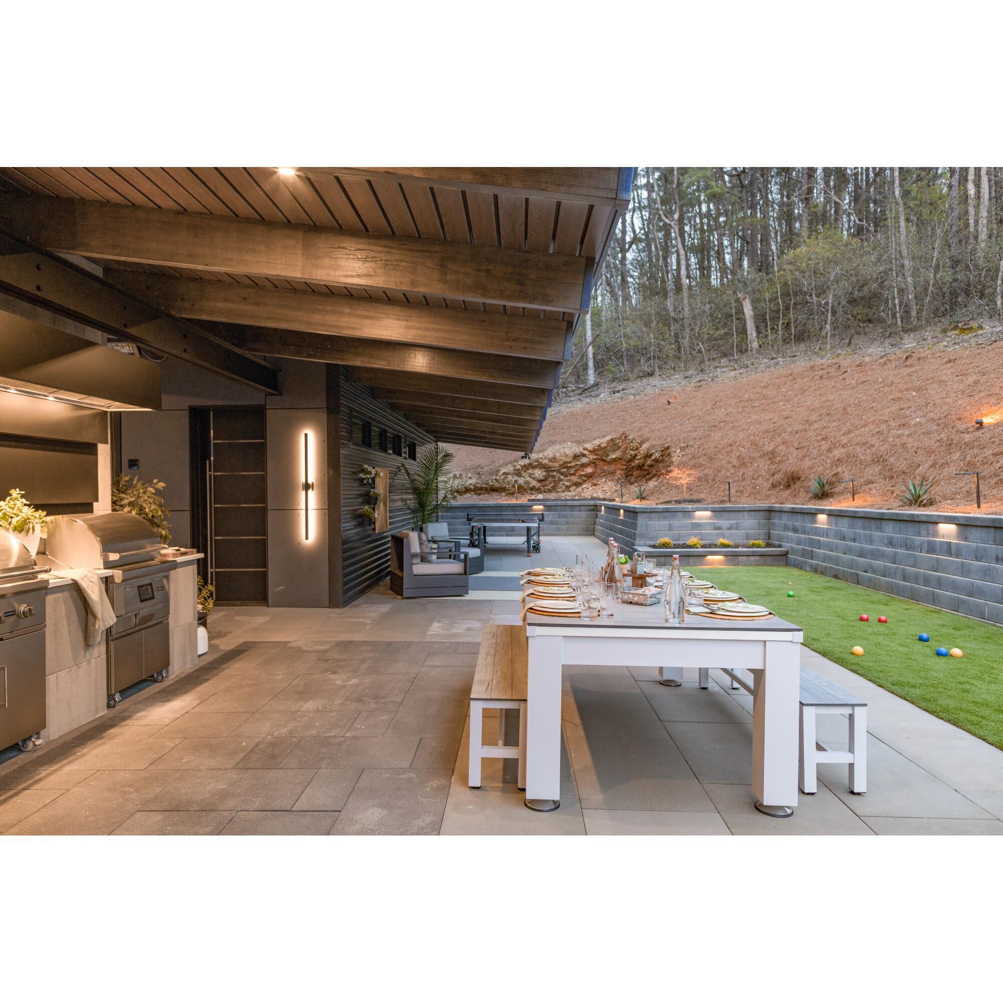 Alumilux Line 51 Inch Tall 2 Light LED Outdoor Wall Light by ET2 Lighting