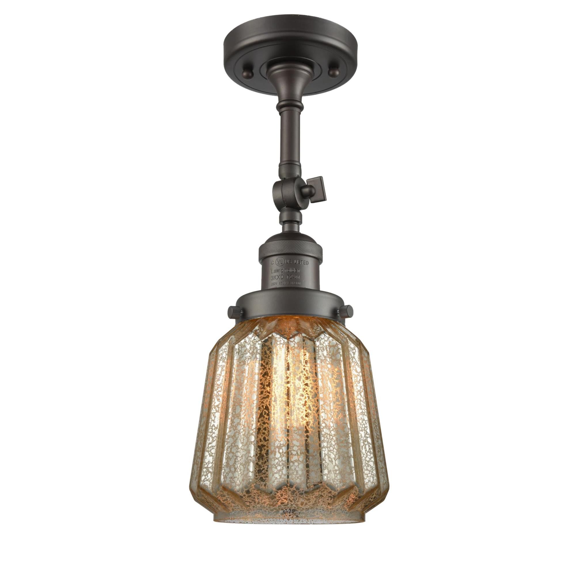 Bruno Marashlian Chatham 6 Inch 1 Light Semi Flush Mount by Innovations Lighting