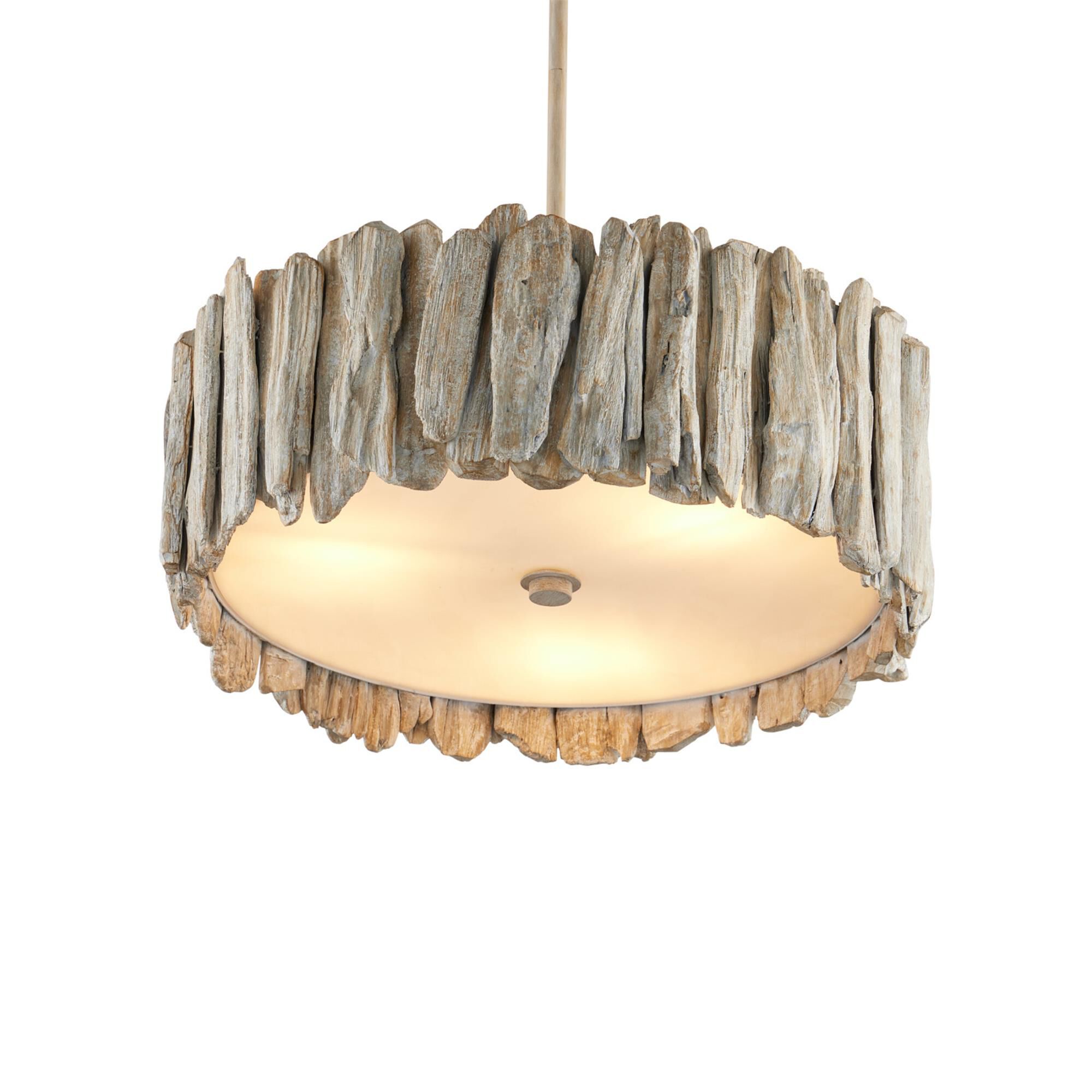 Driftwood 20 Inch Semi Flush Mount,