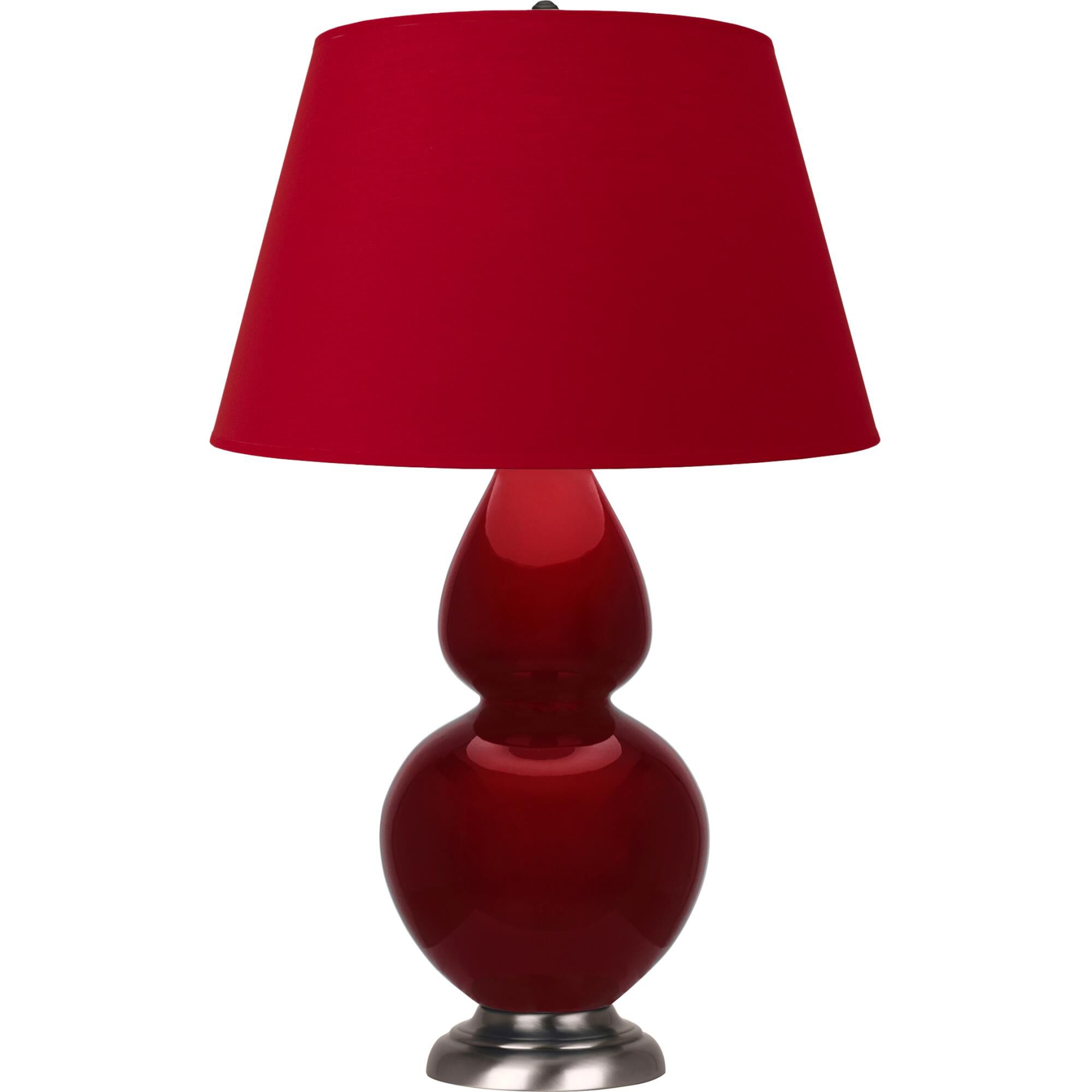 Shown in Sangria finish and Black and Red shade and Antique Silver accent