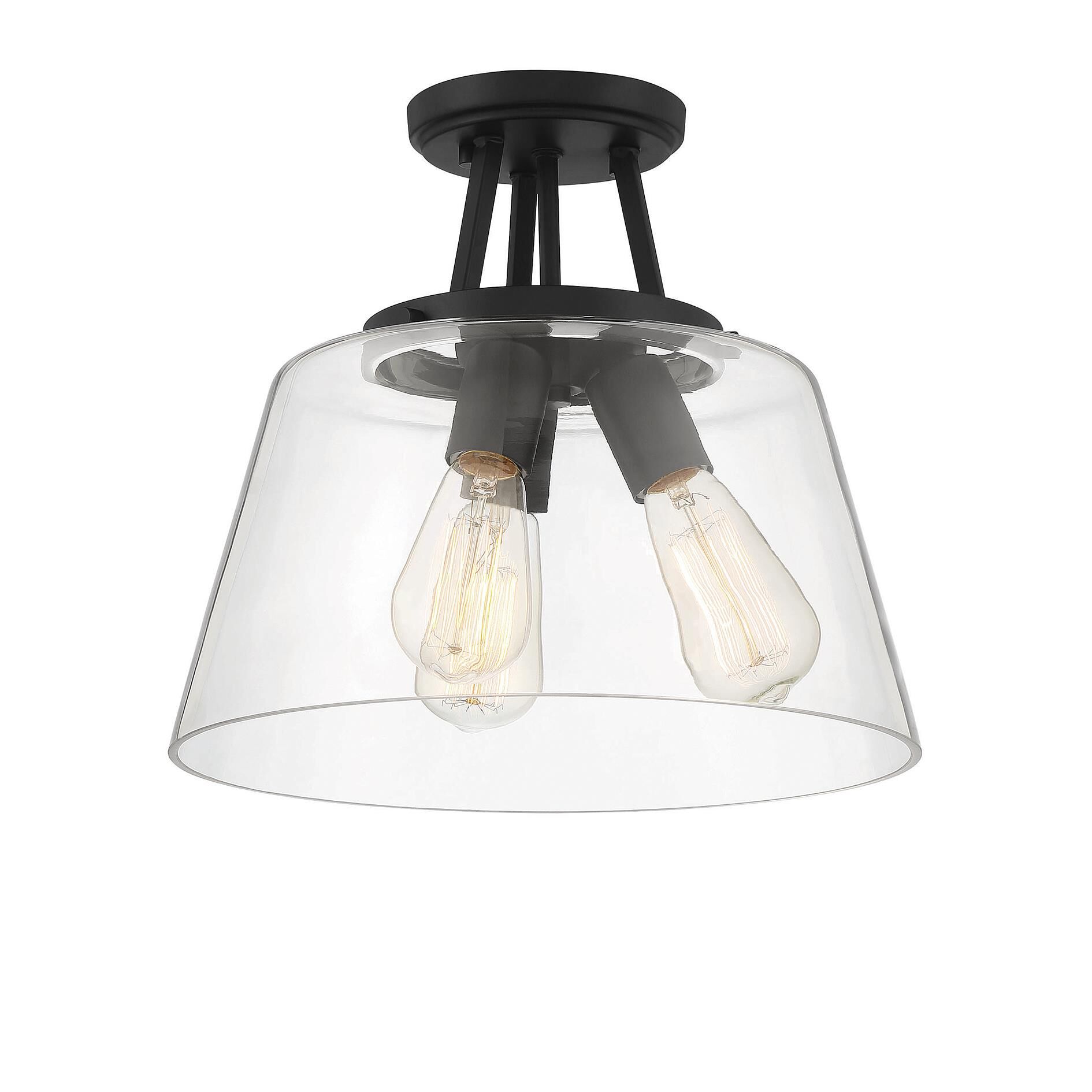 Calhoun 13 Inch 3 Light Semi Flush Mount by Savoy House