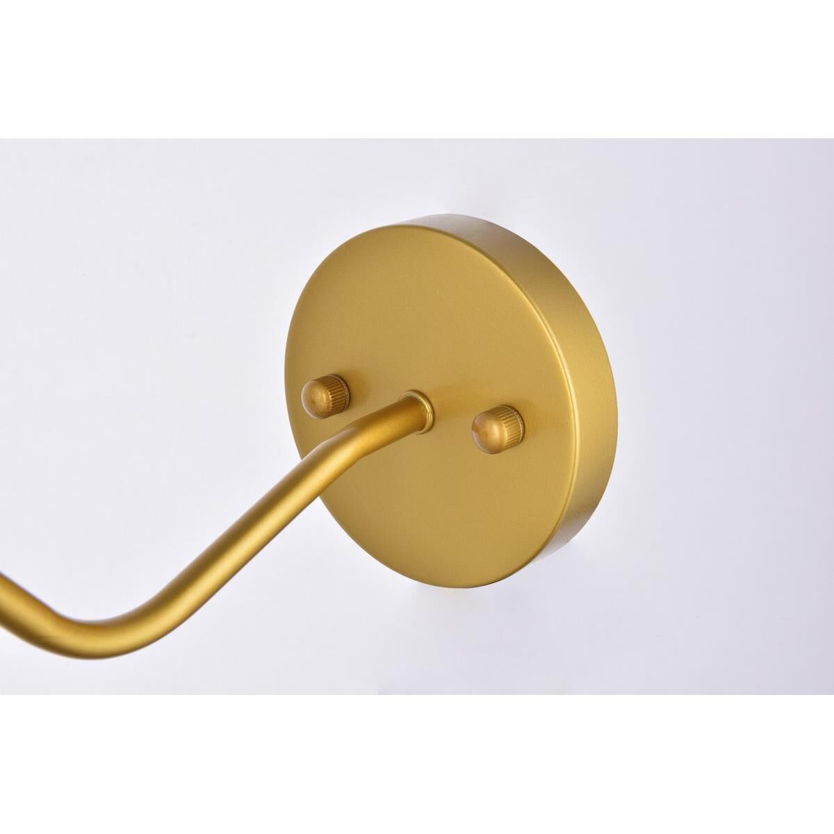 Shown in Brass and Black finish and Brass and Black Iron shade