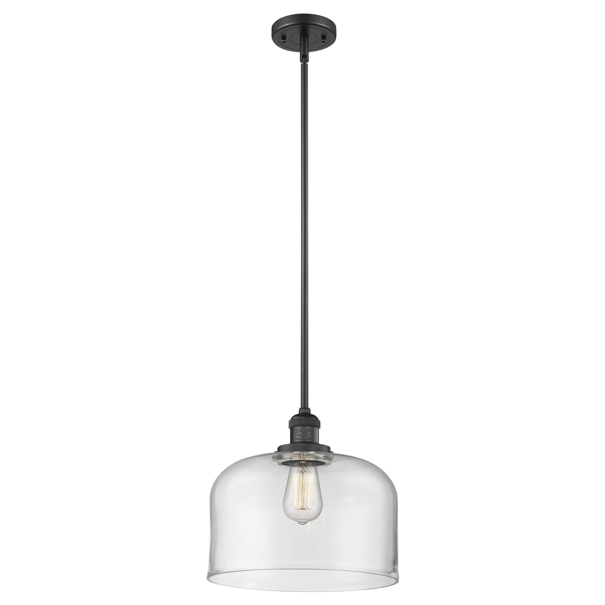 Shown in Matte Black finish and Clear glass