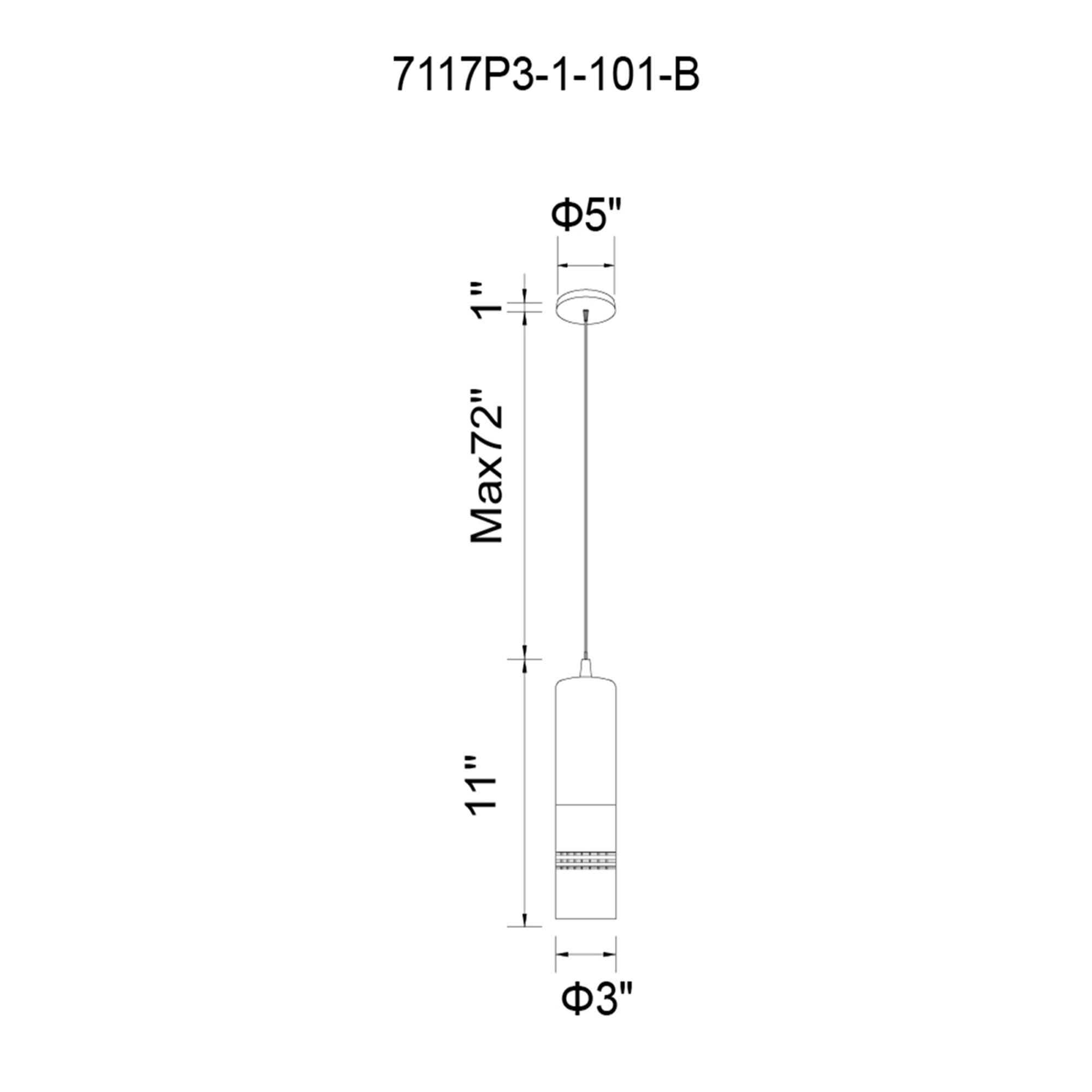 CWI Lighting Stowe 3 Inch LED Mini Pendant