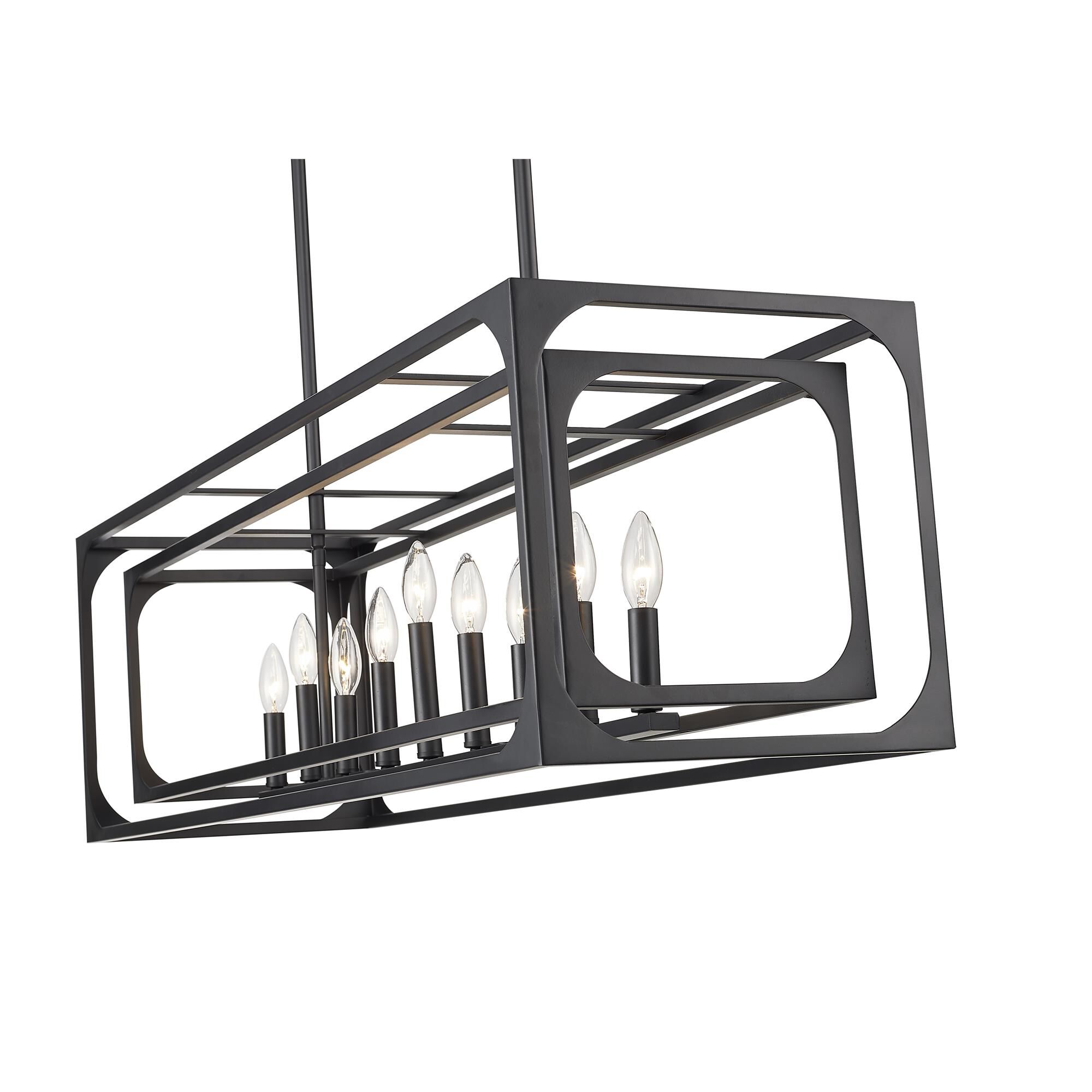 Shown in Matte Black finish and Steel shade