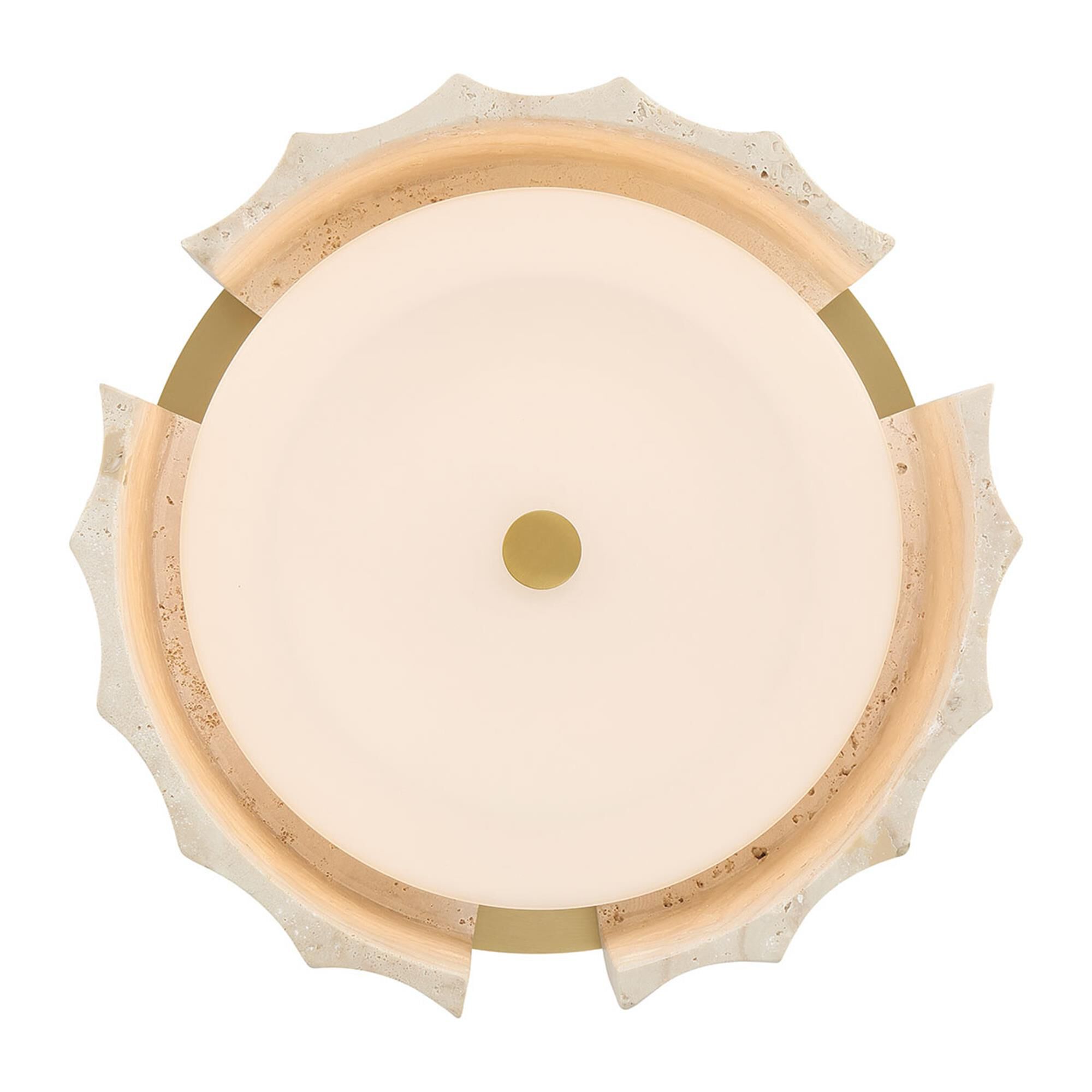 Shown in Gold finish and Opal Etched glass