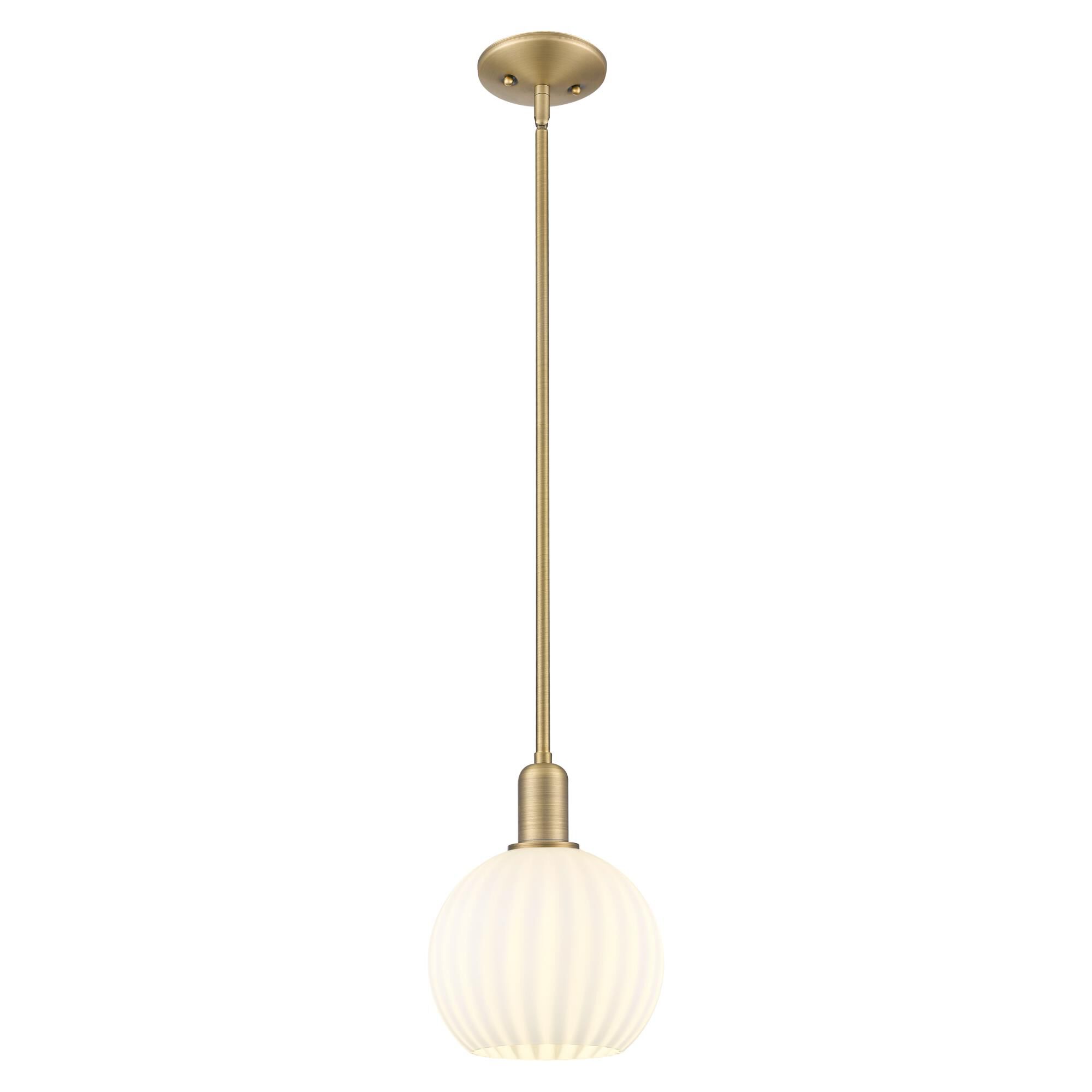 Bruno Marashlian White Venetian 8 Inch Mini Pendant by Innovations Lighting