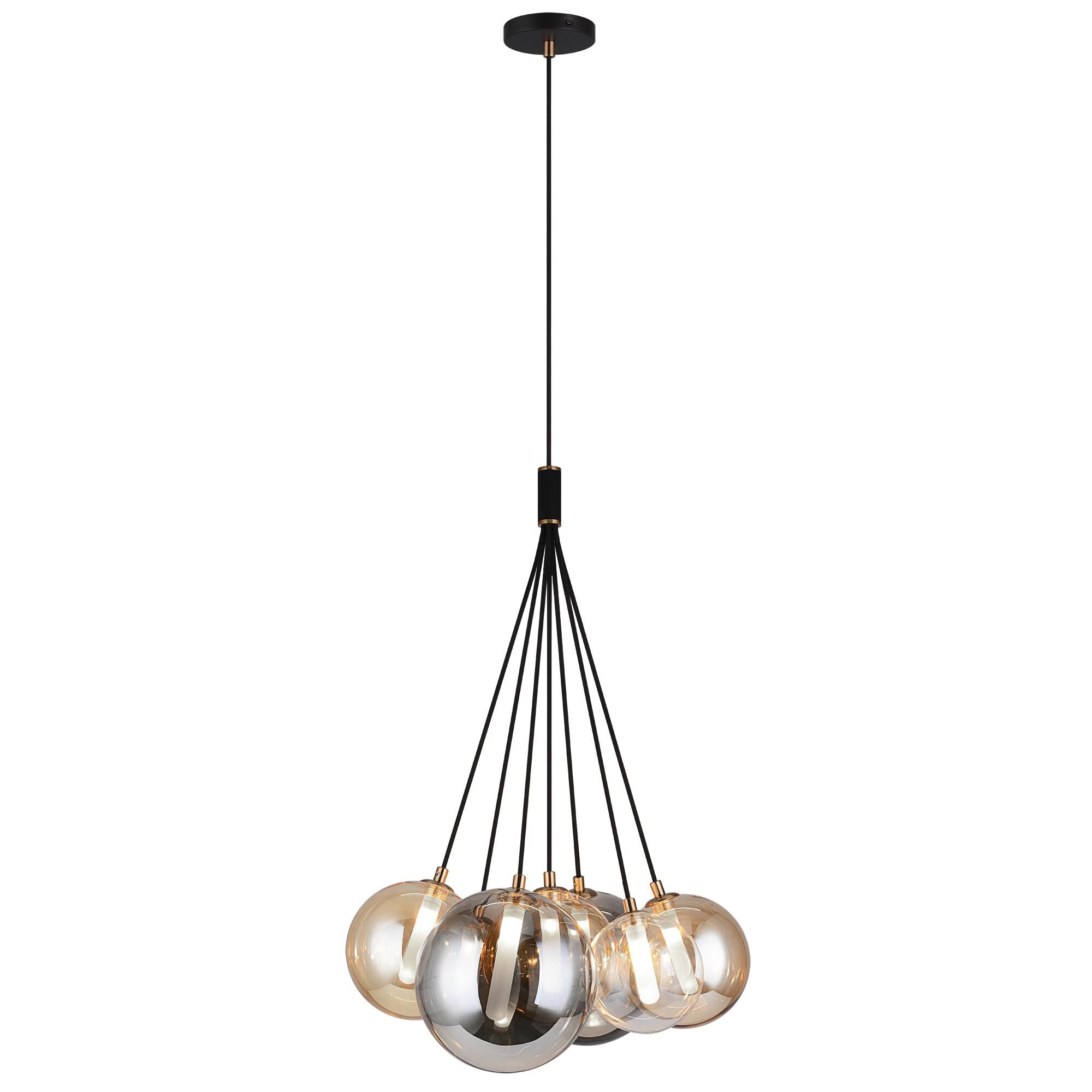 Magma 24 Inch 7 Light Multi Light Pendant by Matteo Lighting