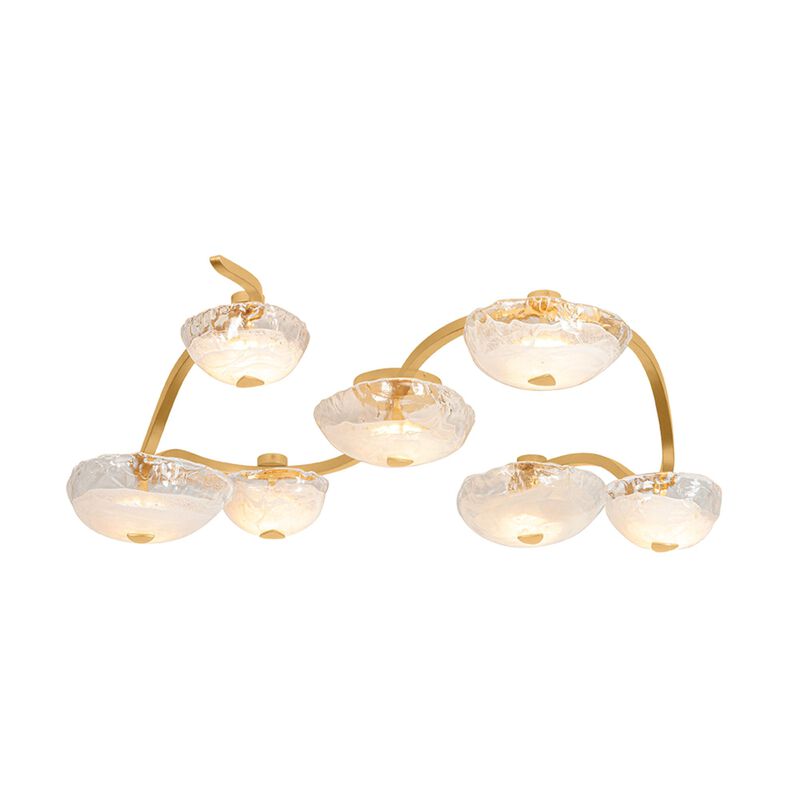 Noz Nozawa Kune 50 Inch 7 Light Semi Flush Mount by Corbett Lighting