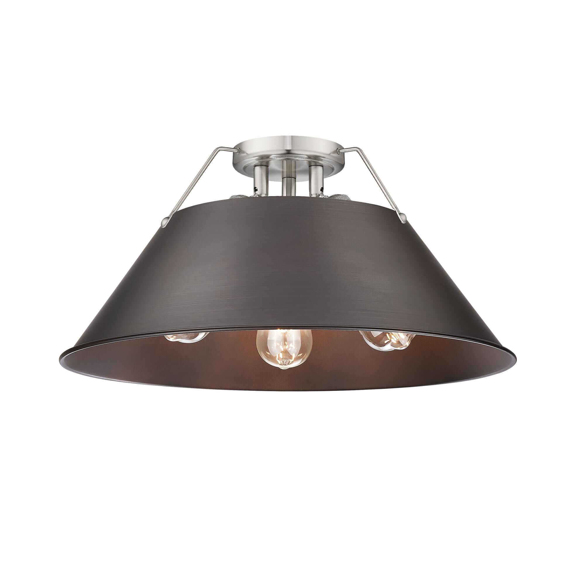 Orwell 19 Inch Semi Flush Mount by Golden Lighting